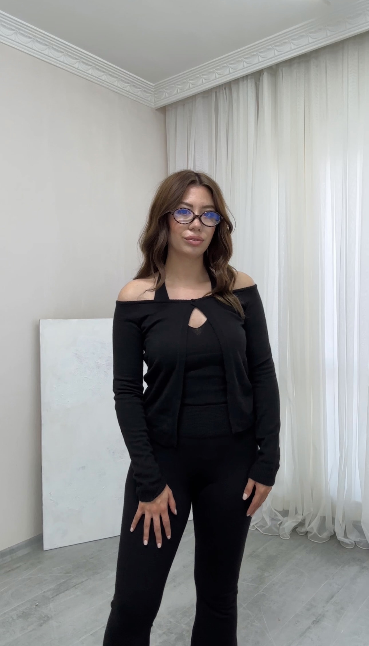 3'lü (Hırka - Bluz - Pantolon) Triko Takım