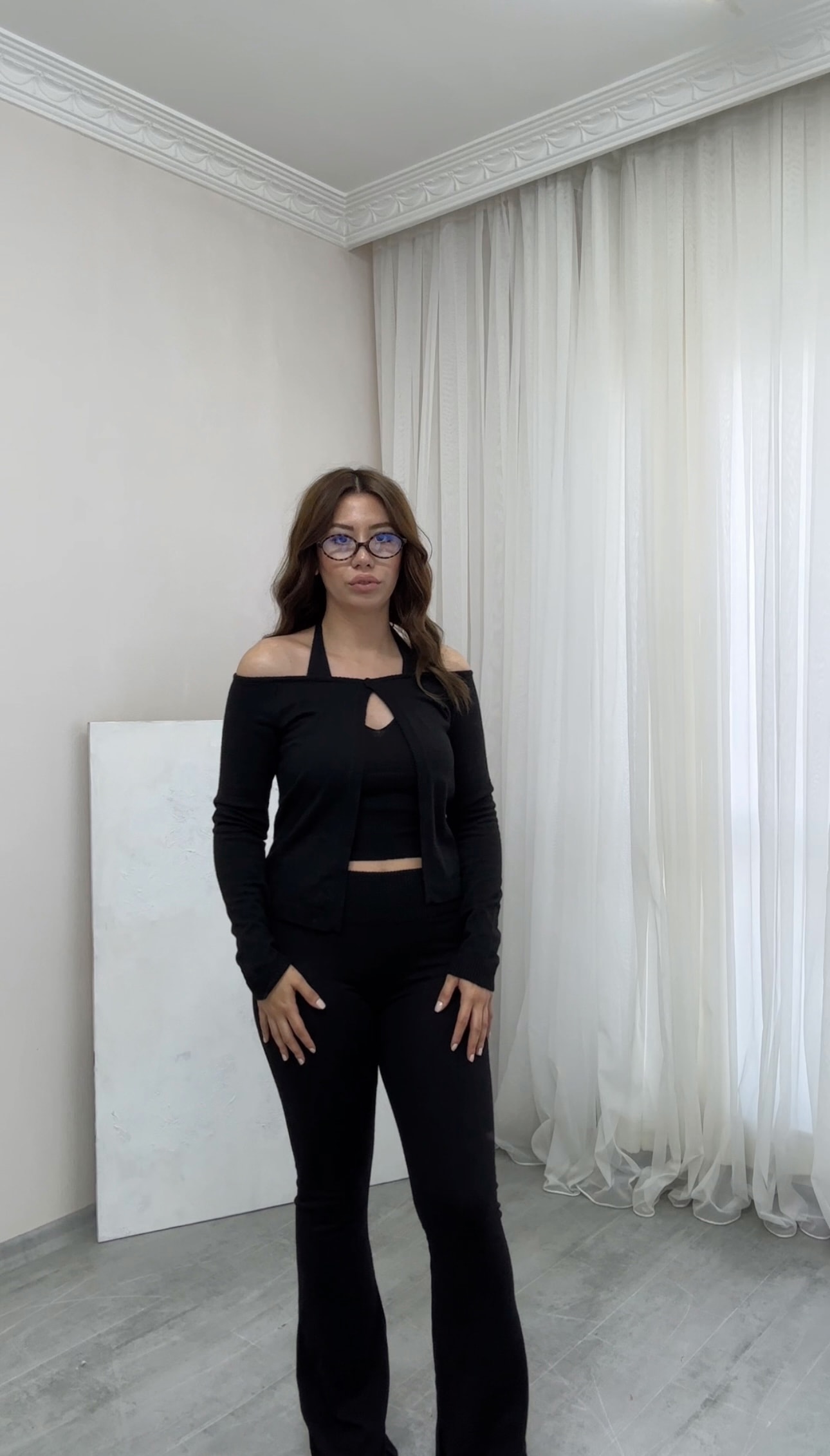 3'lü (Hırka - Bluz - Pantolon) Triko Takım