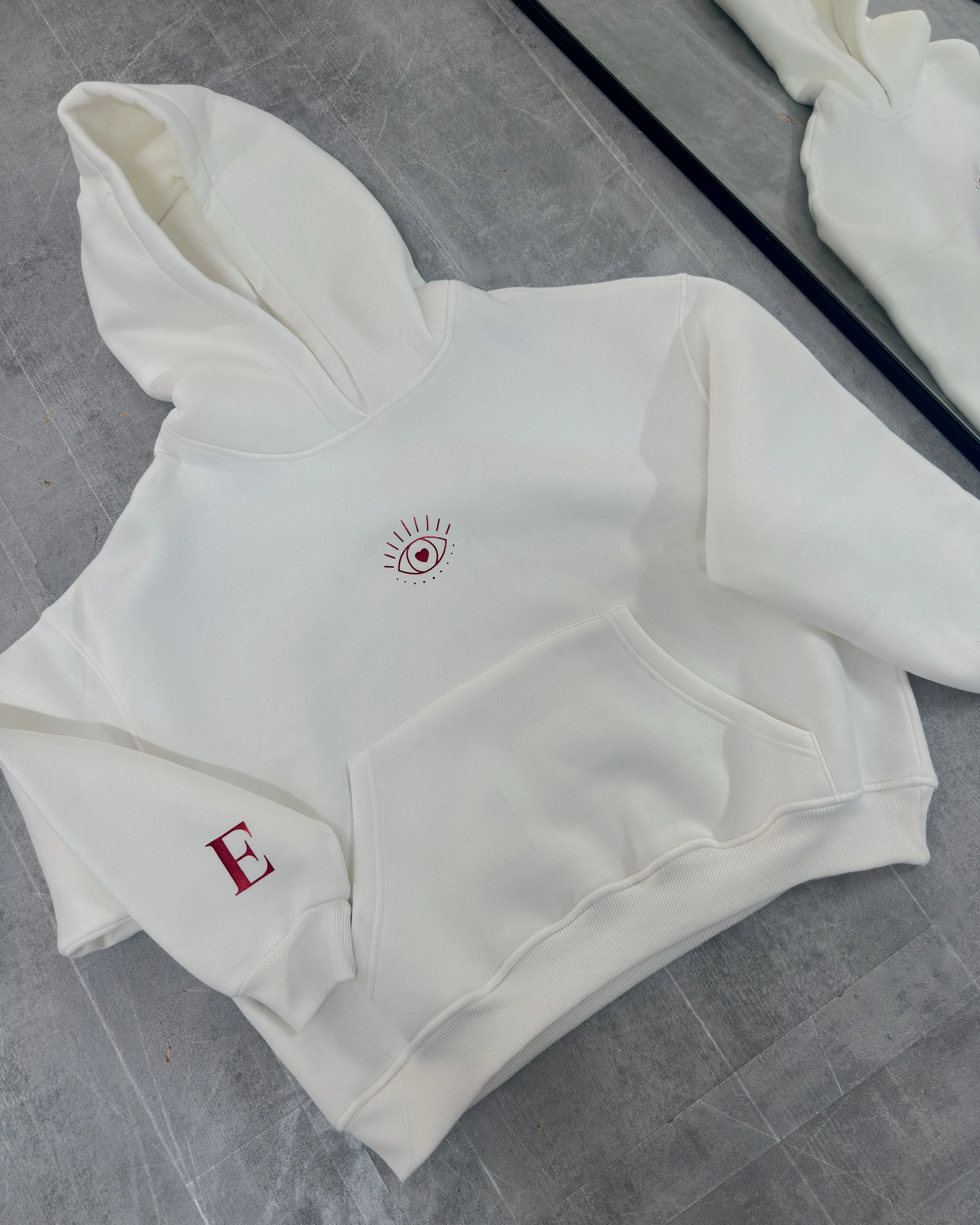 Kapüşonlu Kişiselleştirilebilir Harfli Sweatshirt