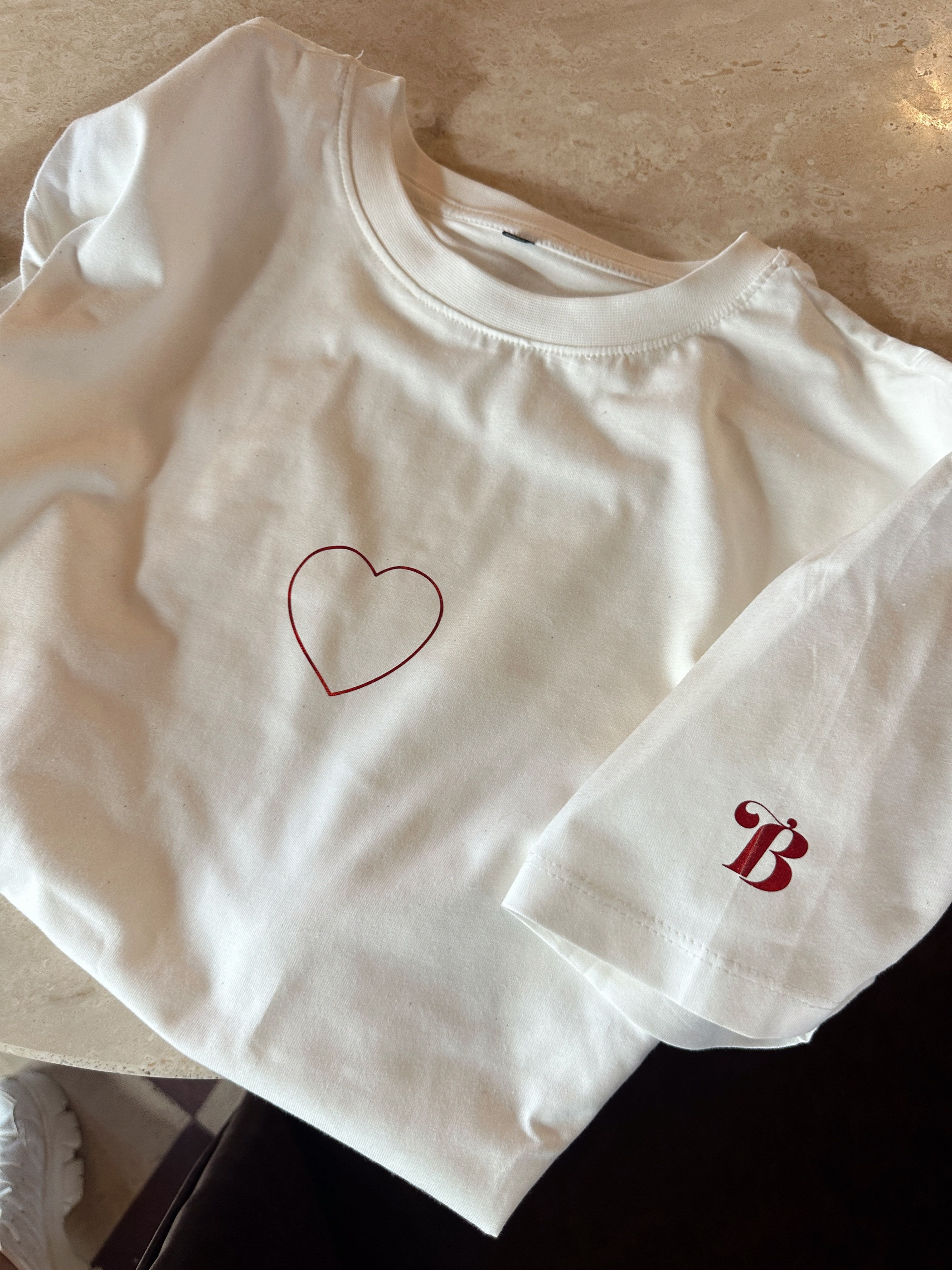 Kişiye Özel Harfli T-shirt