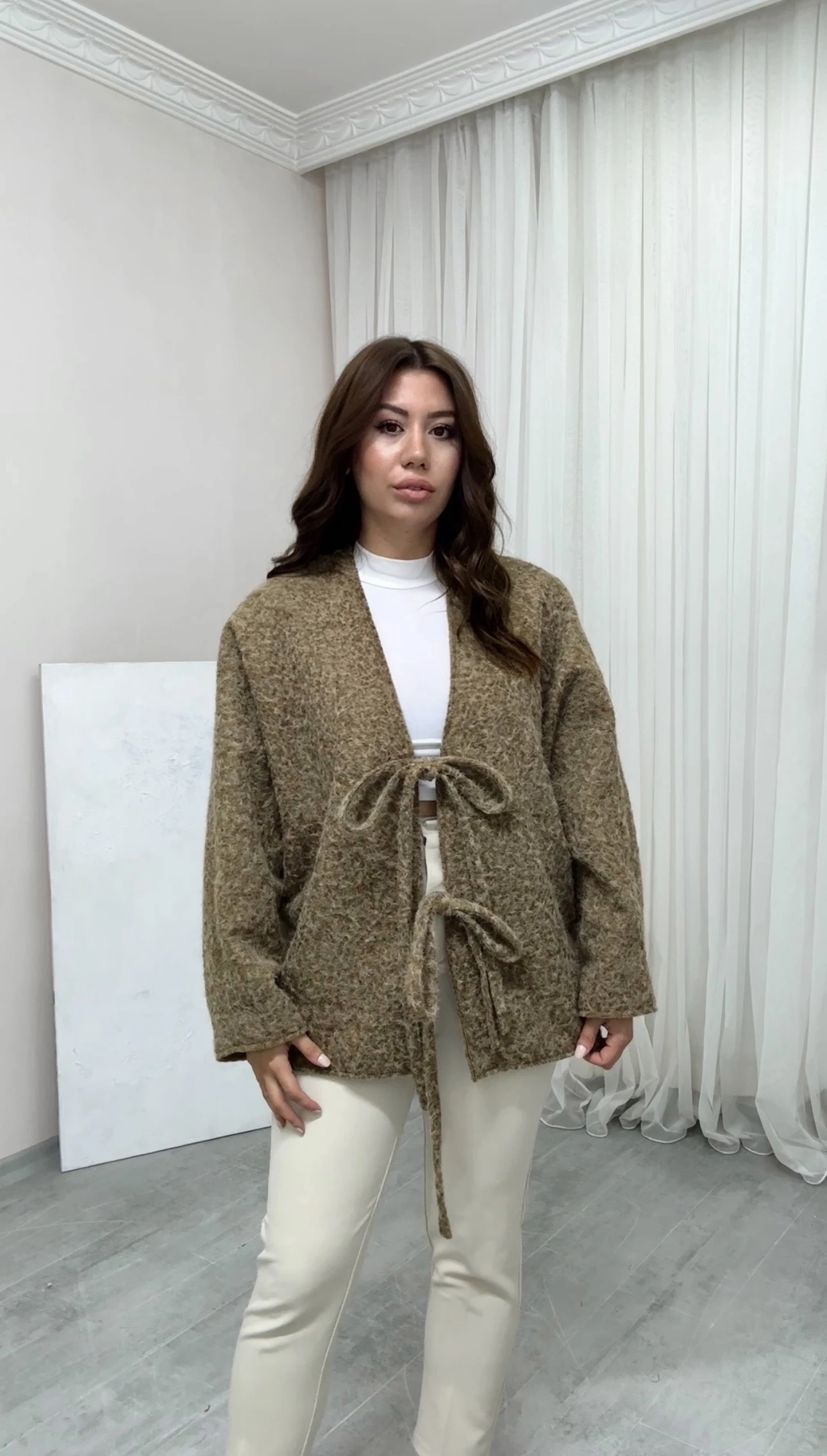 Buklet Kumaş Astarlı Ceket - Camel