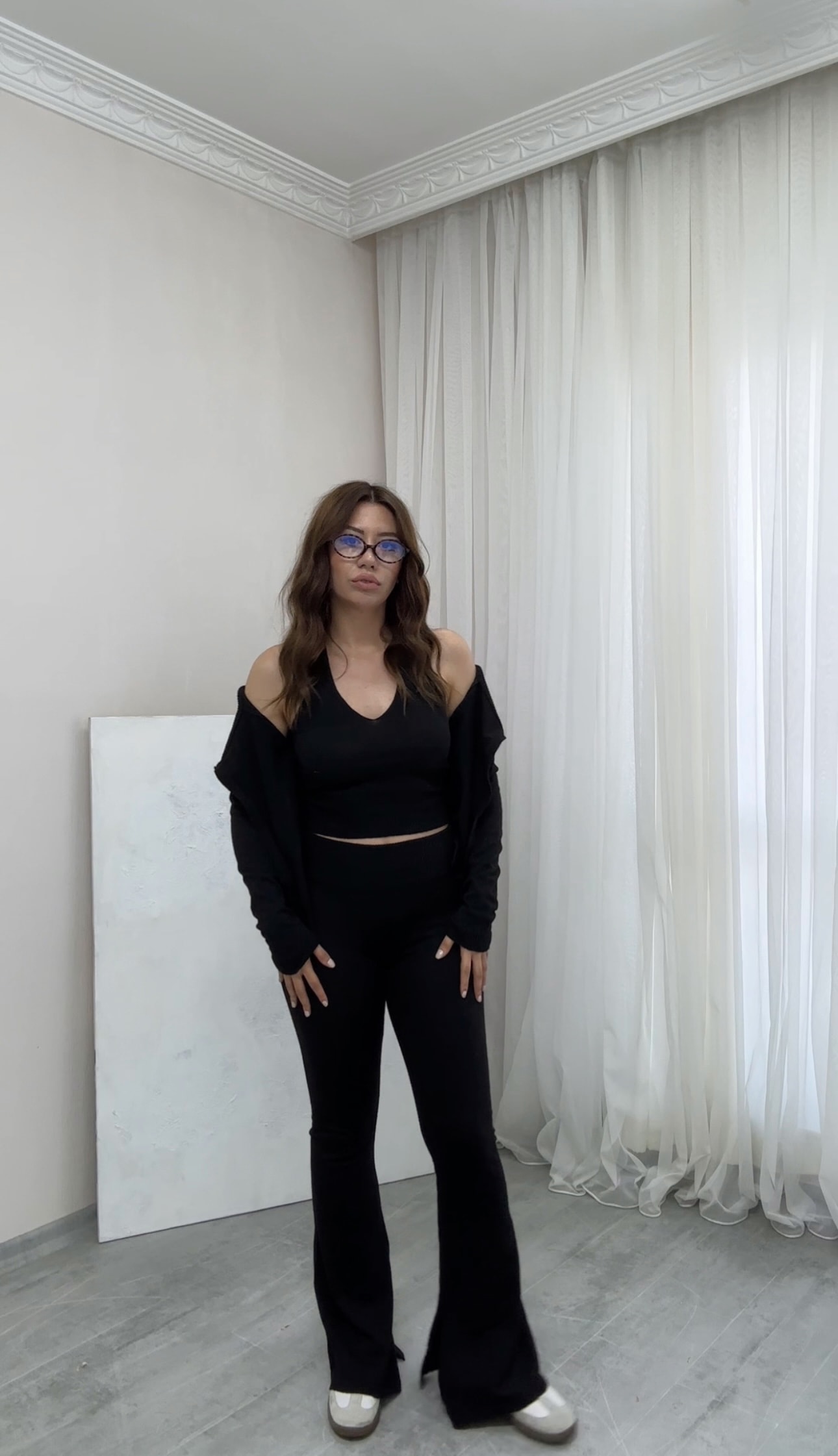 3'lü (Hırka - Bluz - Pantolon) Triko Takım