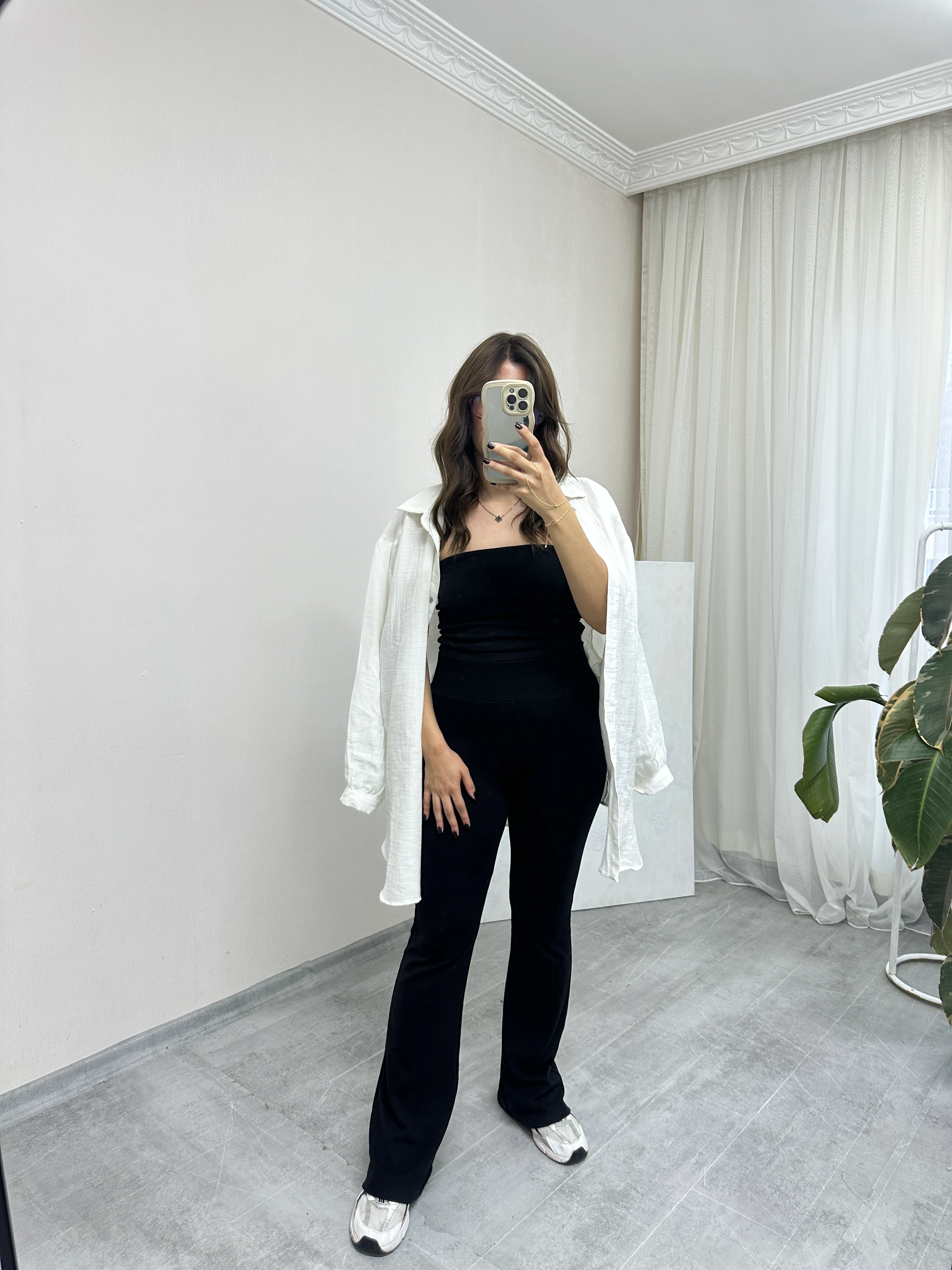 Müslin Kumaş Uzun Gömlek