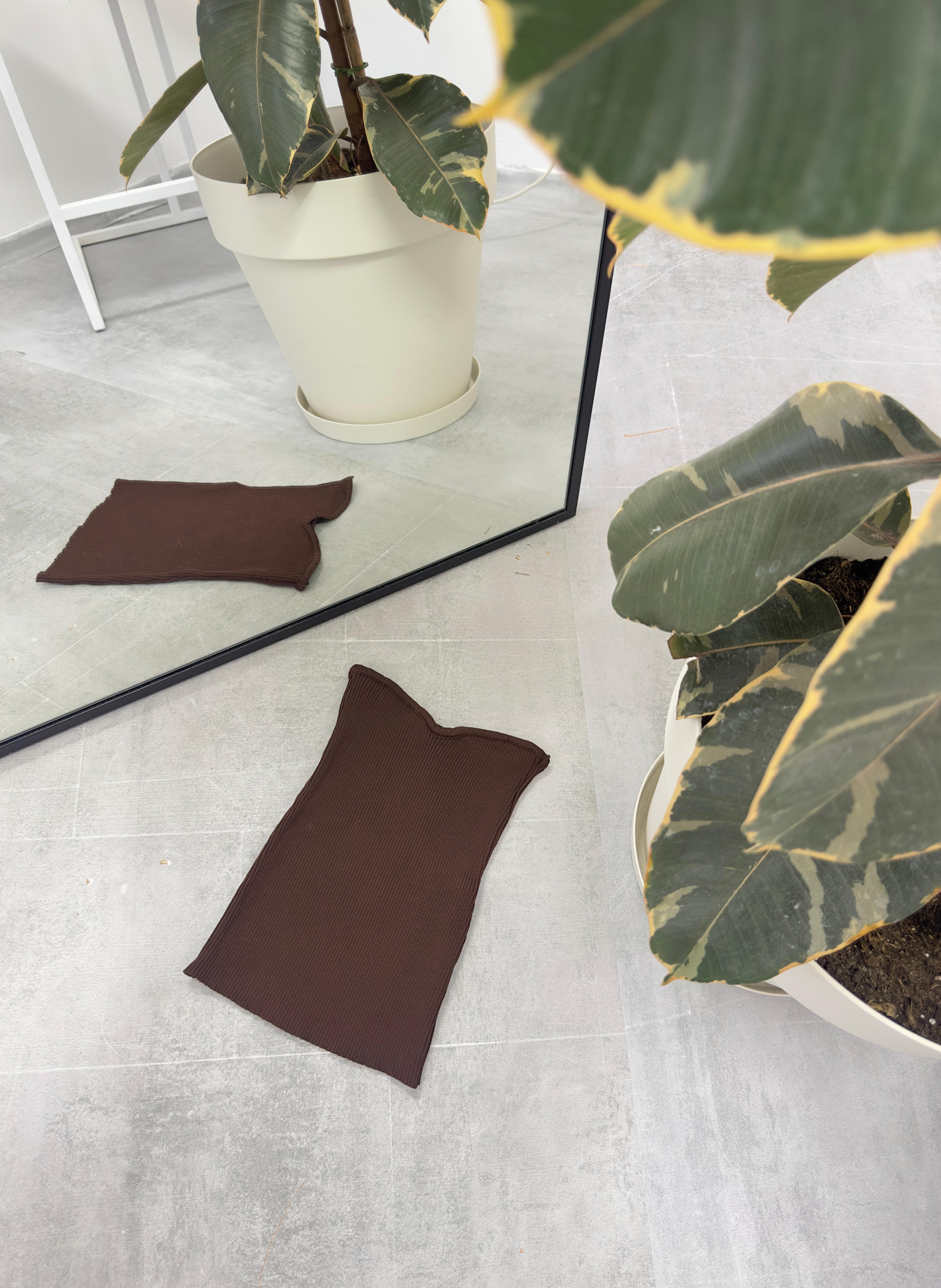 Straplez Dokulu Crop