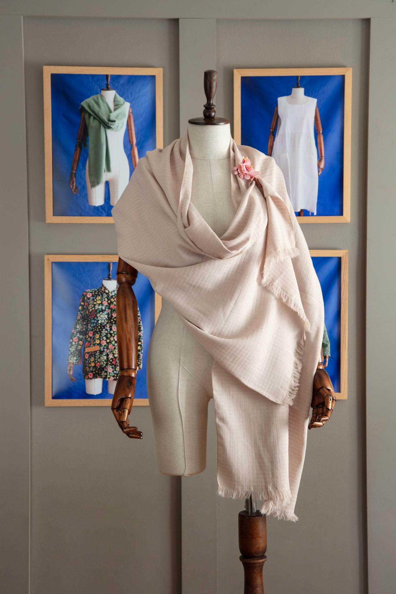 Nirmal Muslin Şal Toz Pembe 70*190