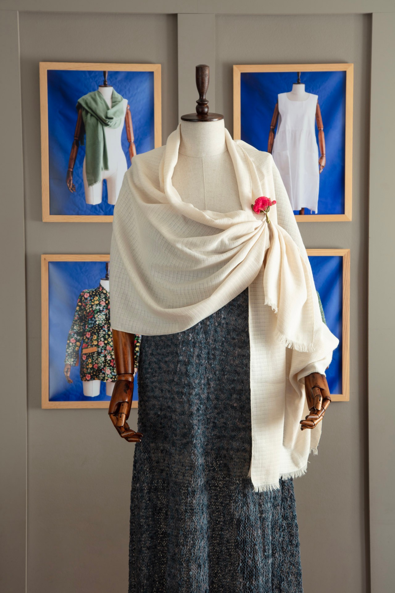 Nirmal Muslin Şal Bej 70*190