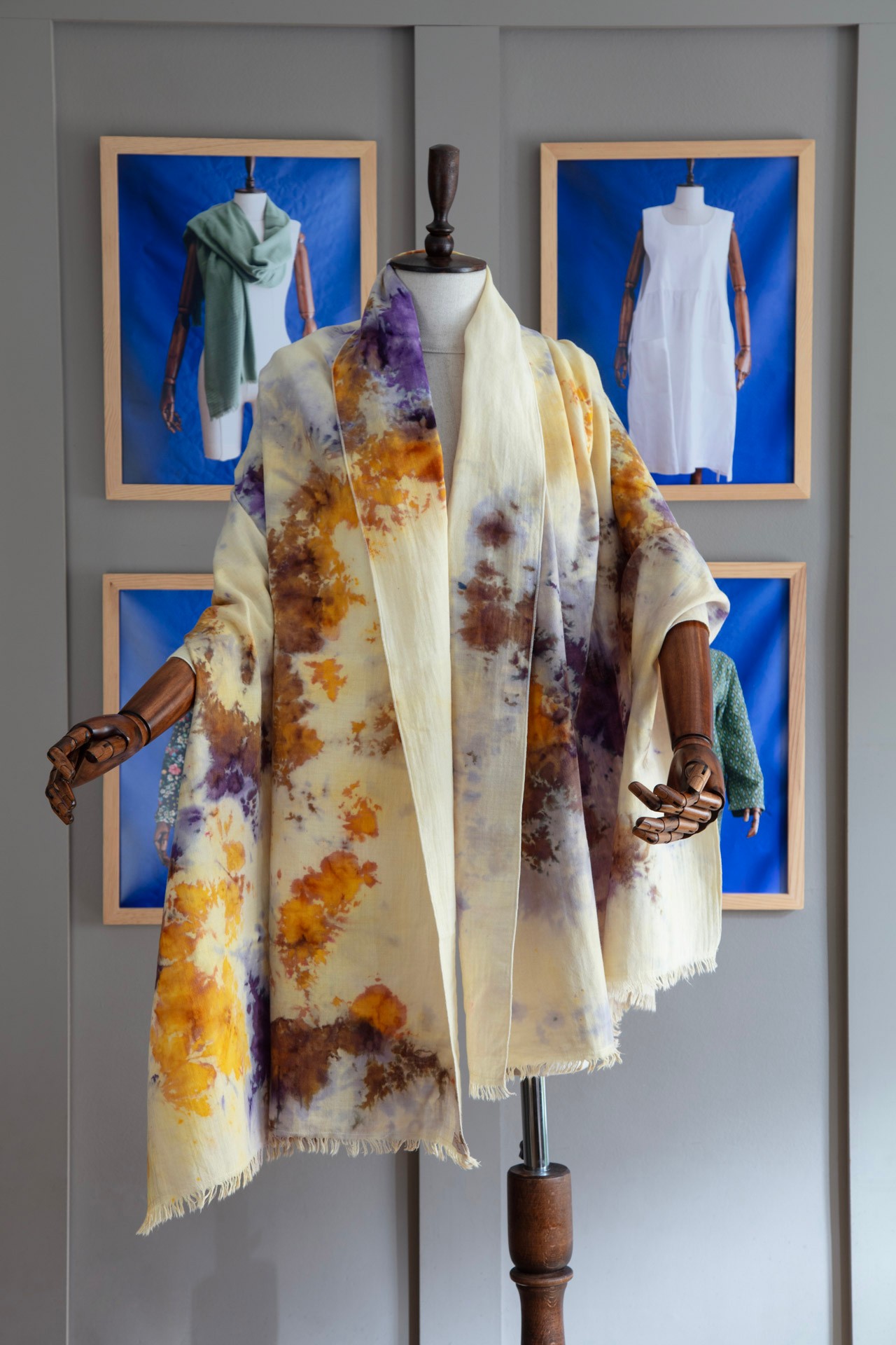 Nirmal Şile Bezi Batik Şal Krem 70*190