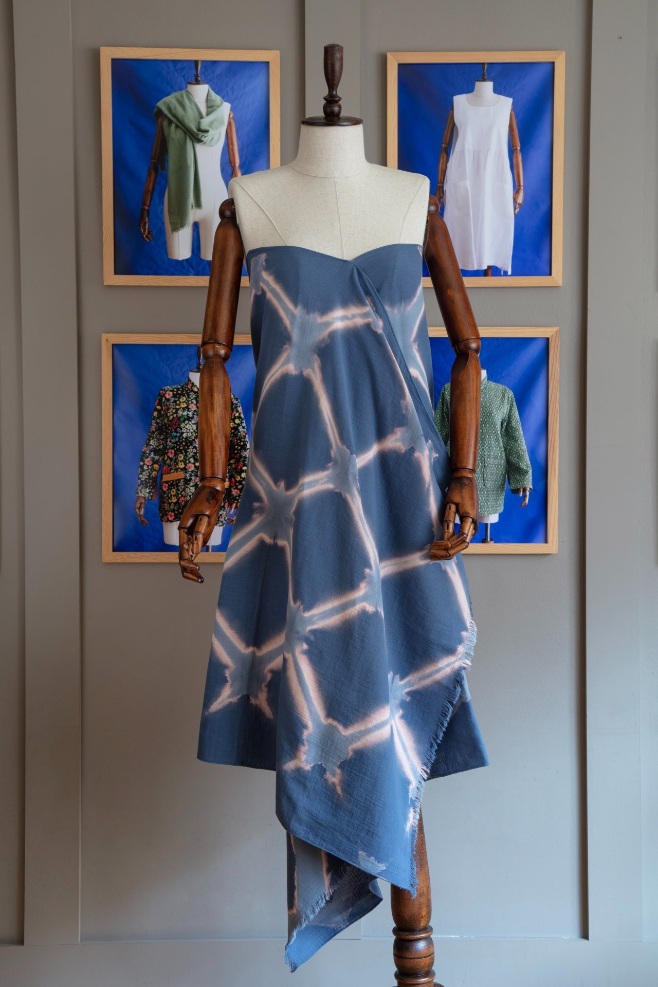 Nirmal Muslin İtajime Shibori Şal 70*190