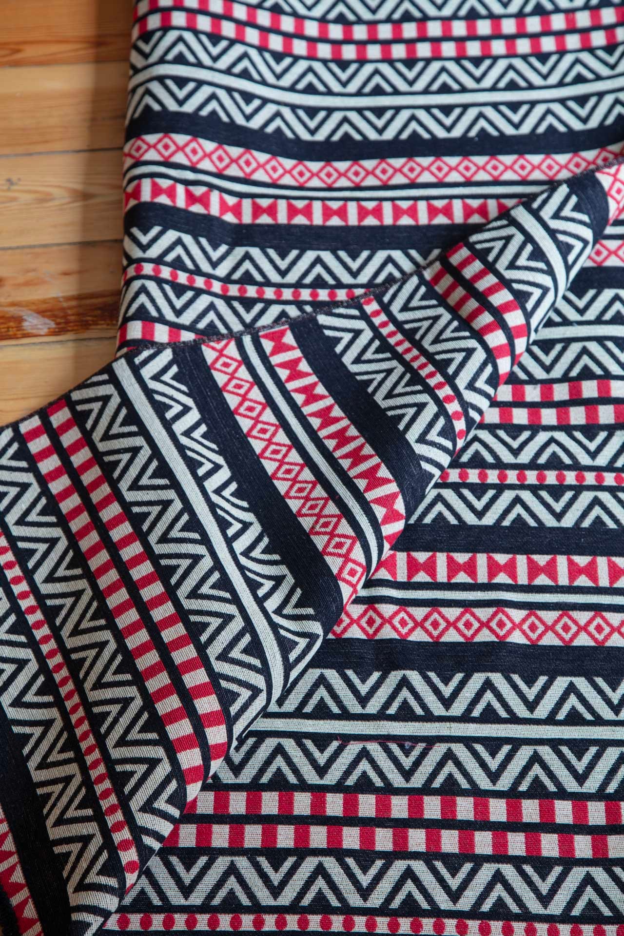 Nirmal Kilim 110*180 Siyah/Kırmızı
