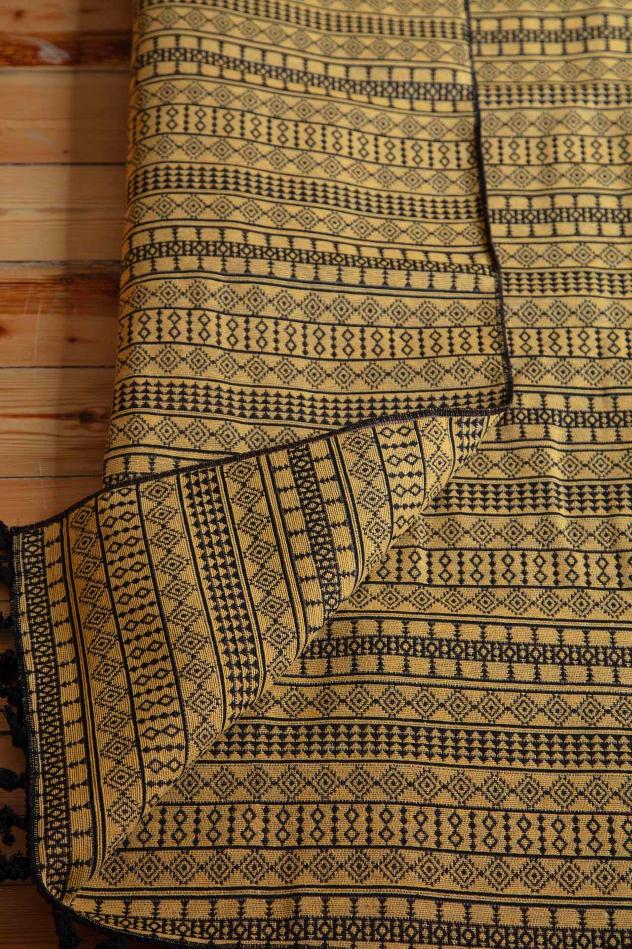 Nirmal Gamel Kilim 140*200 Siyah/Sarı