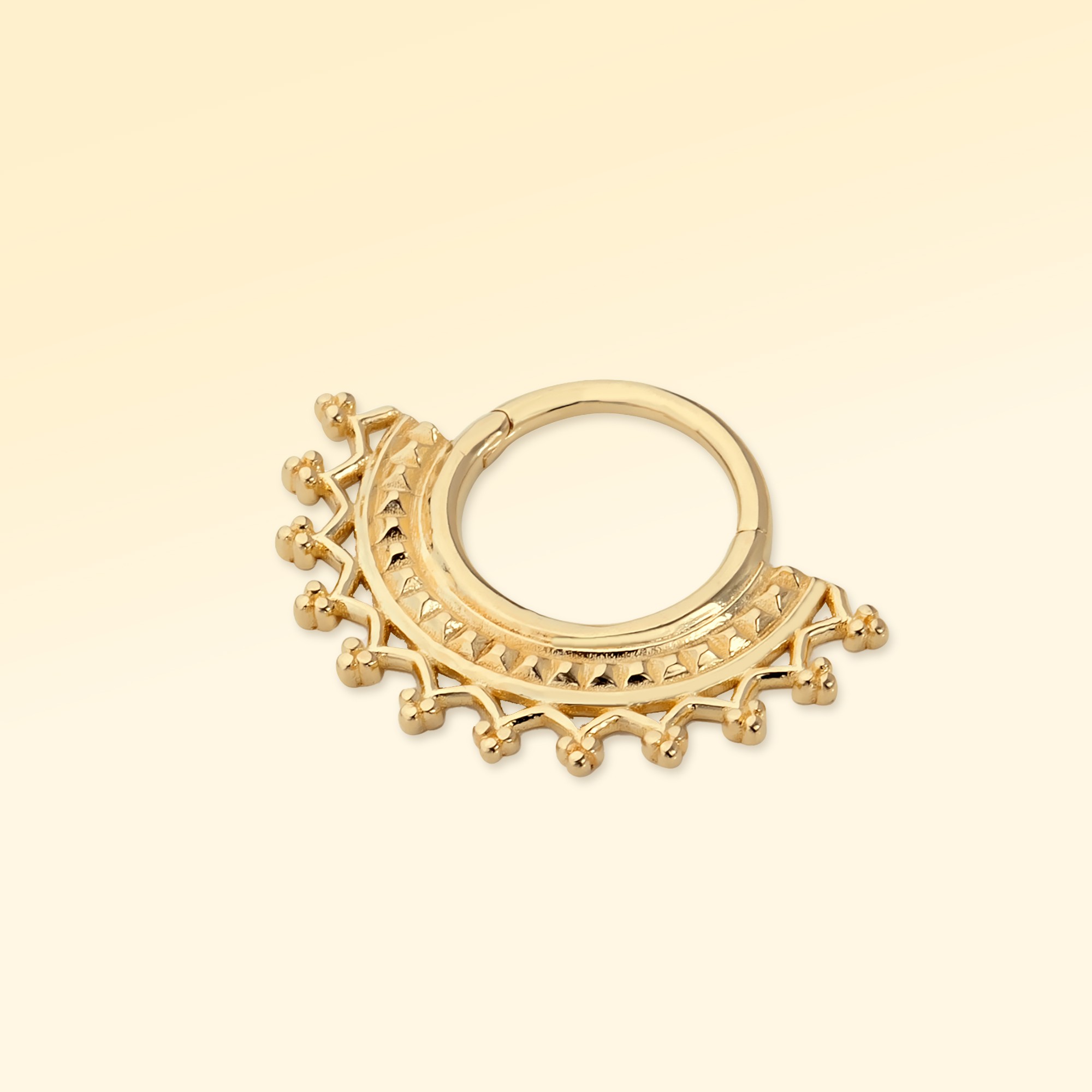 Altın Desen Helix Piercing