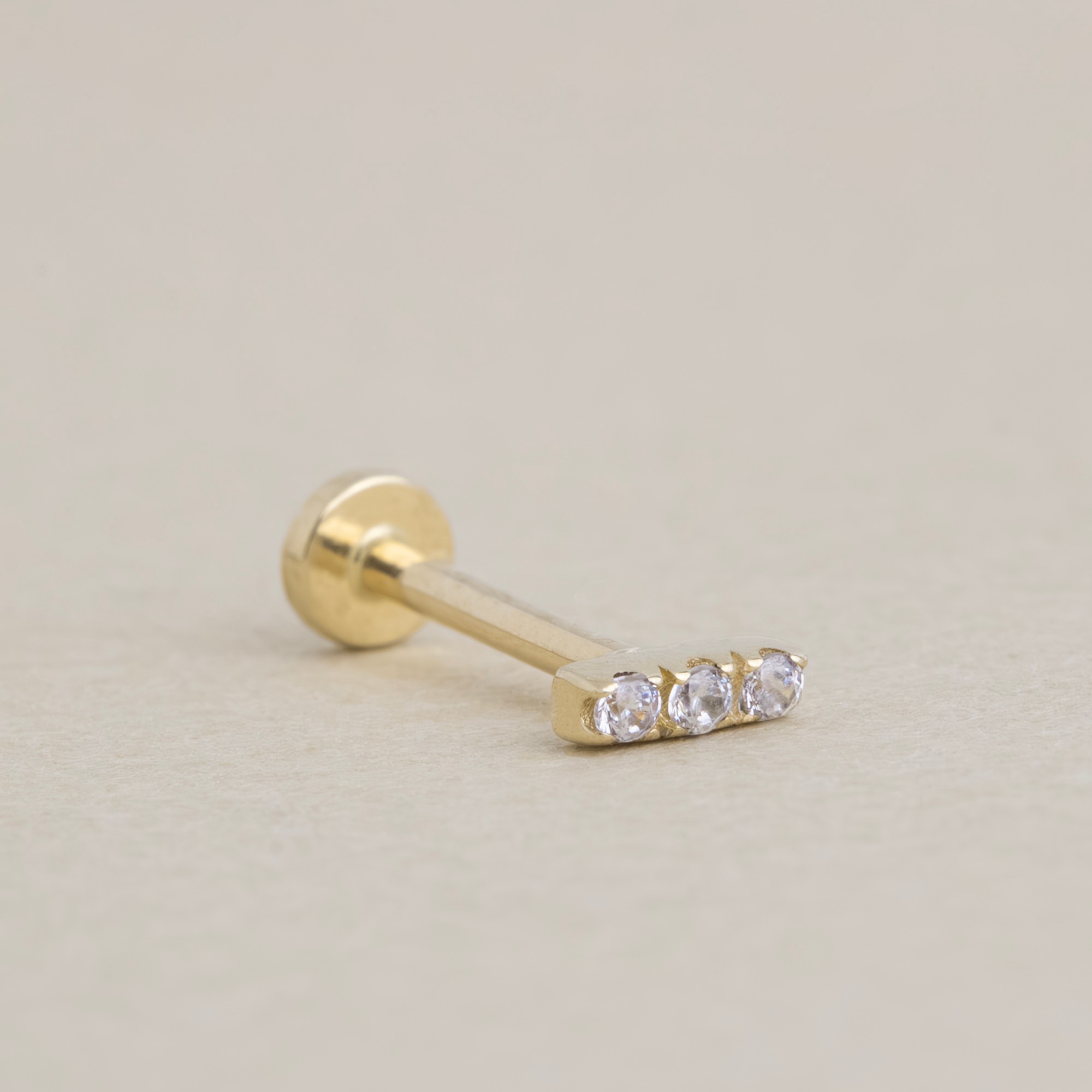 Pırlanta Mini Bar Piercing
