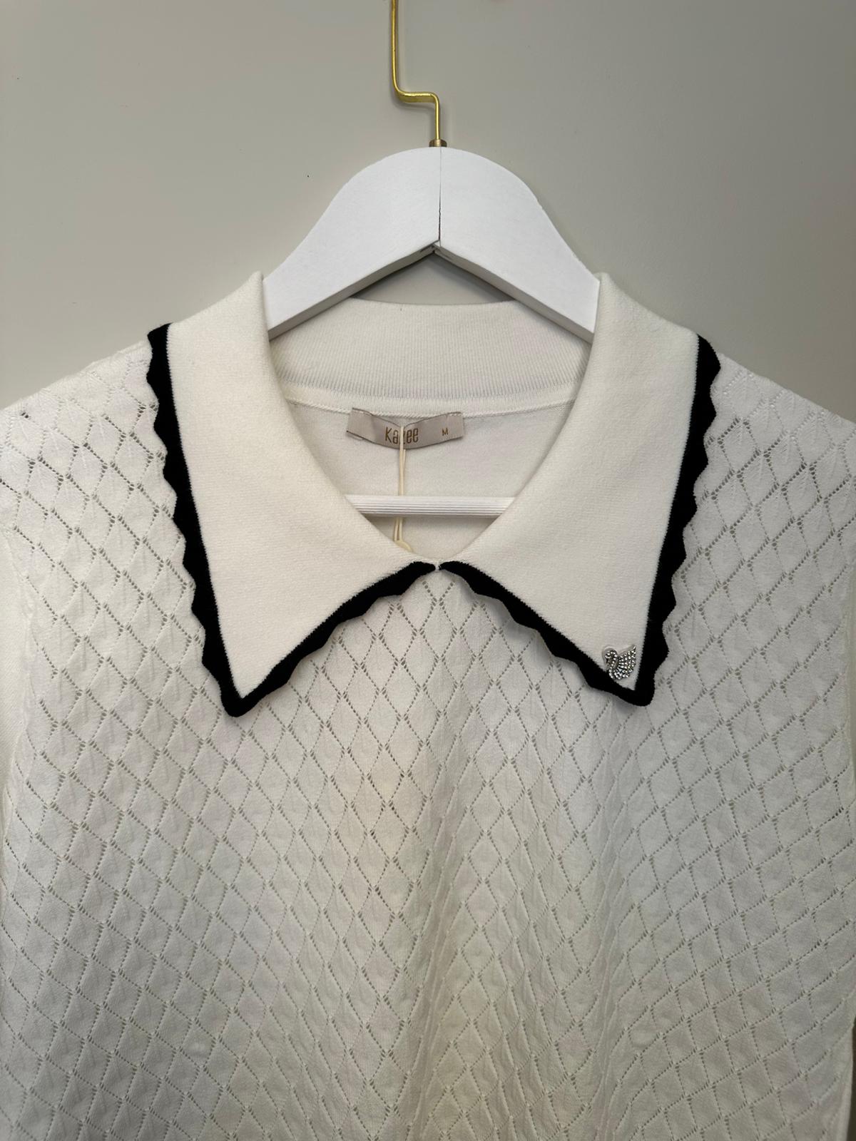 polo yaka desenli triko kazaklar