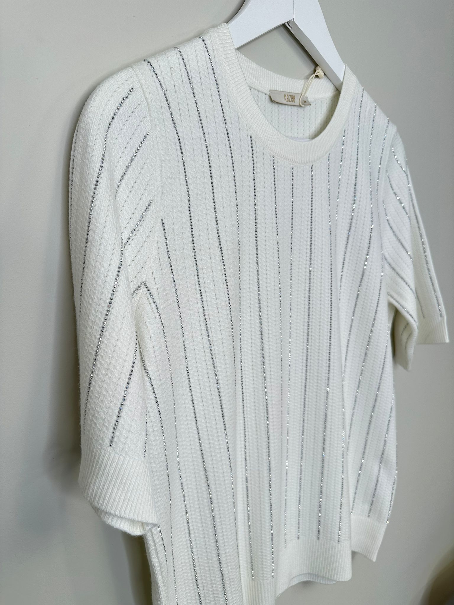 Taş Detaylı Amerikan Modeli Triko 