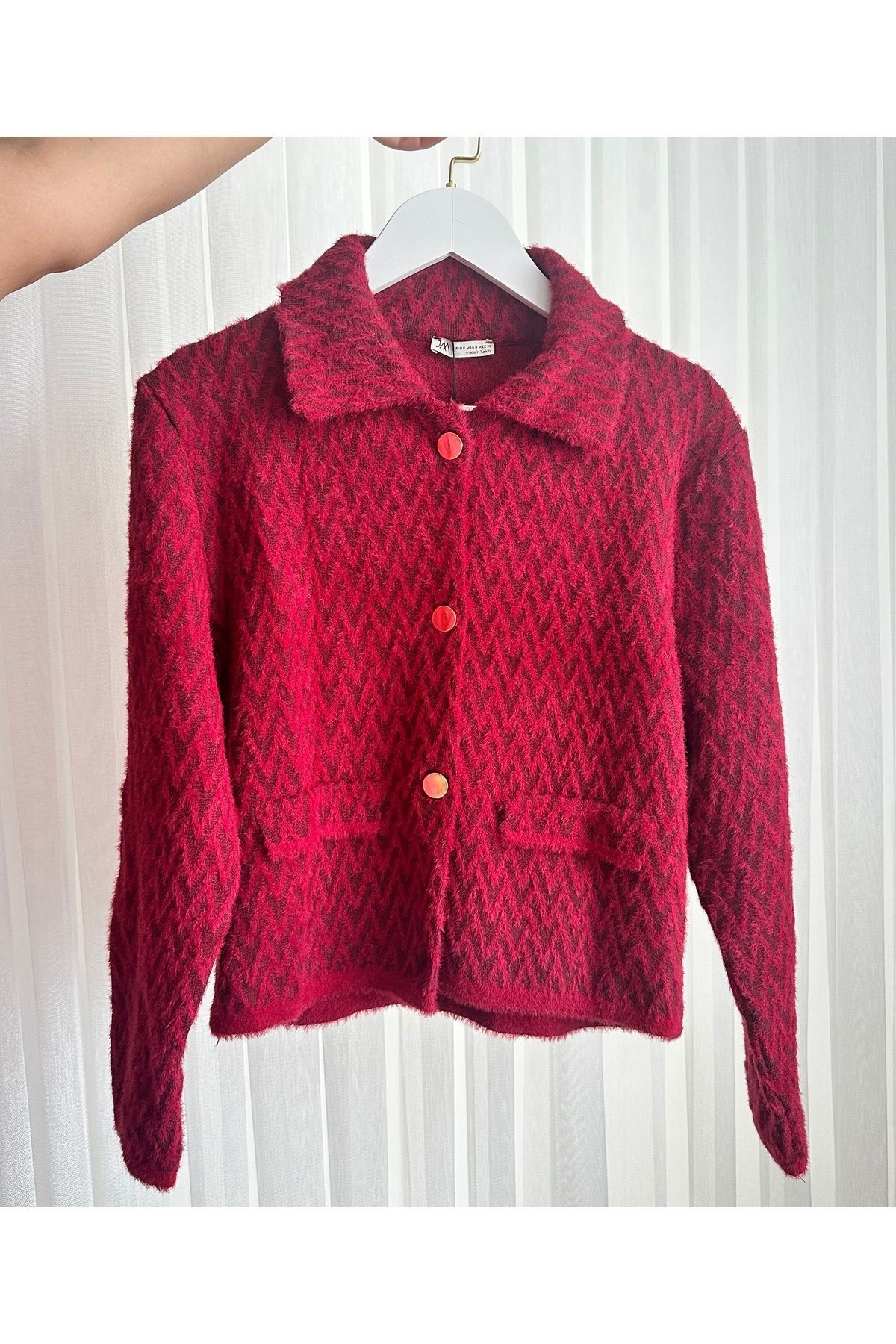 Bordo renk ceket