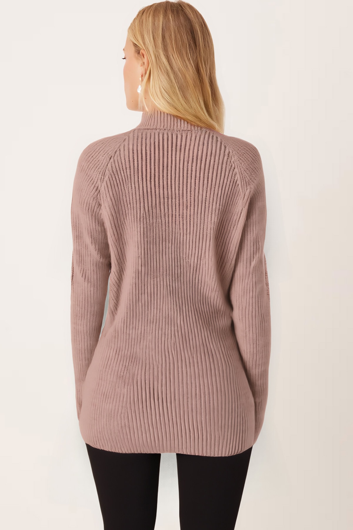 Kadın Vizon Balıkçı Yaka Selanik Örgü Triko Kazak ARM-26K136017