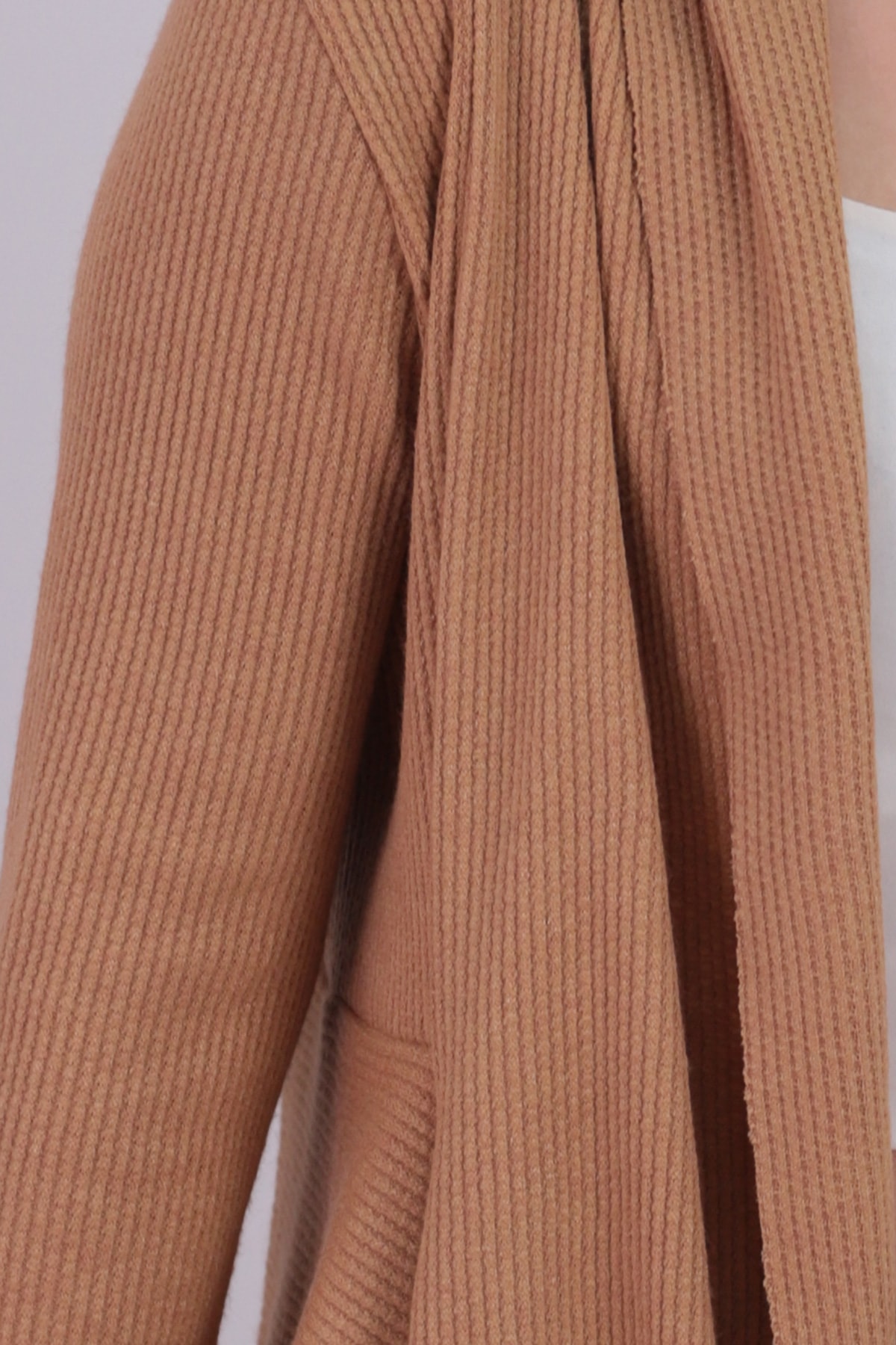 Kadın Vizon Desenli Triko Salaş Hırka ARM-26K001006