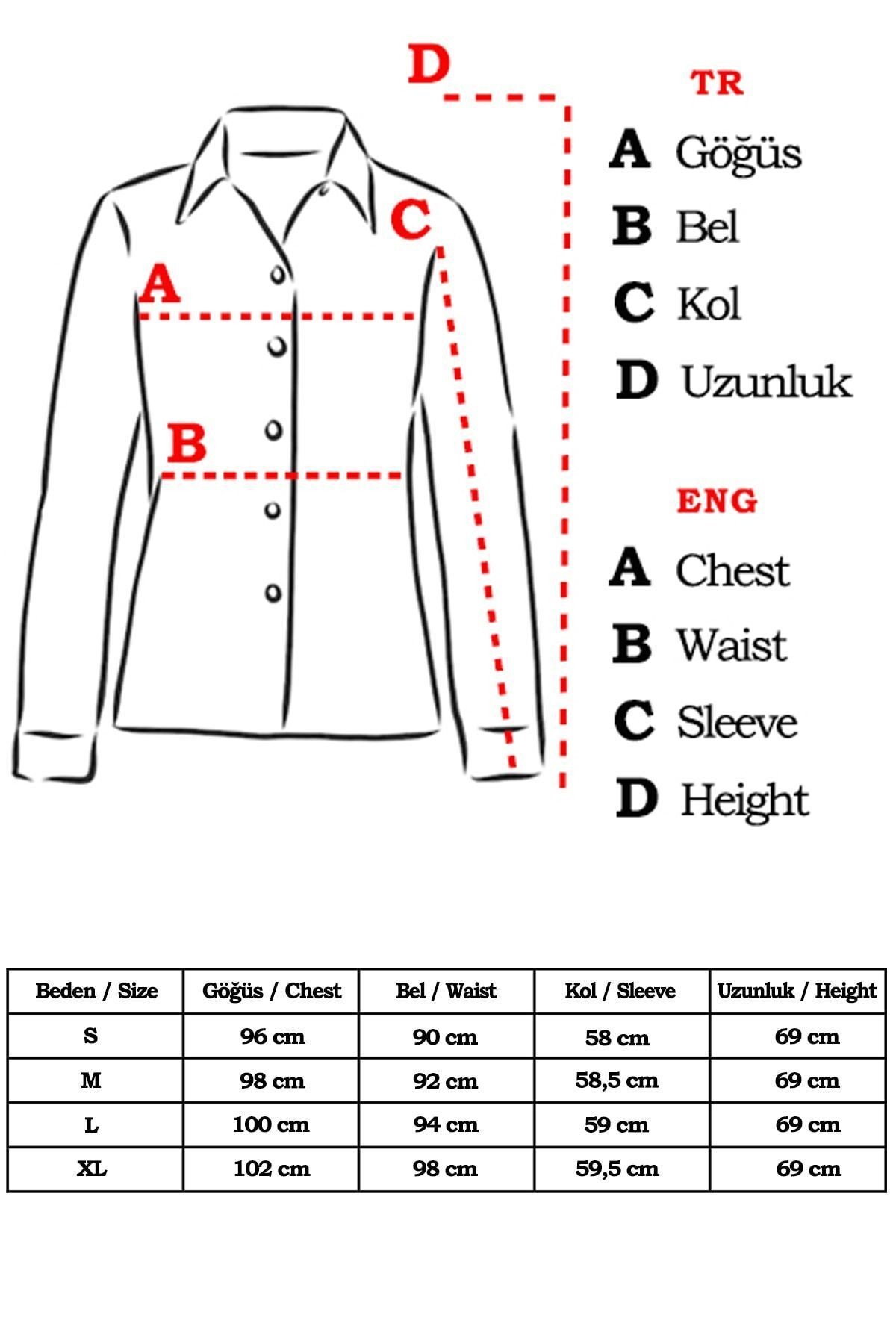 Kadın Beyaz Kolları Tül Gömlek ARM-20K001068
