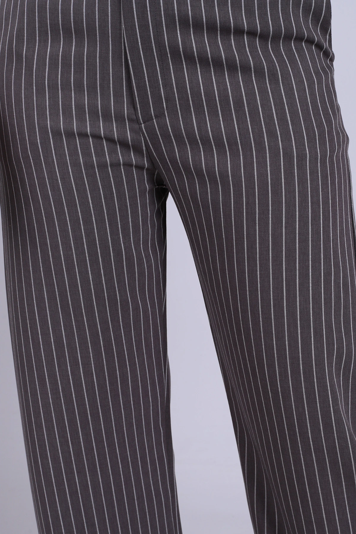 Kadın Gri Bol Paça Kumaş Pantolon ARM-26K001053