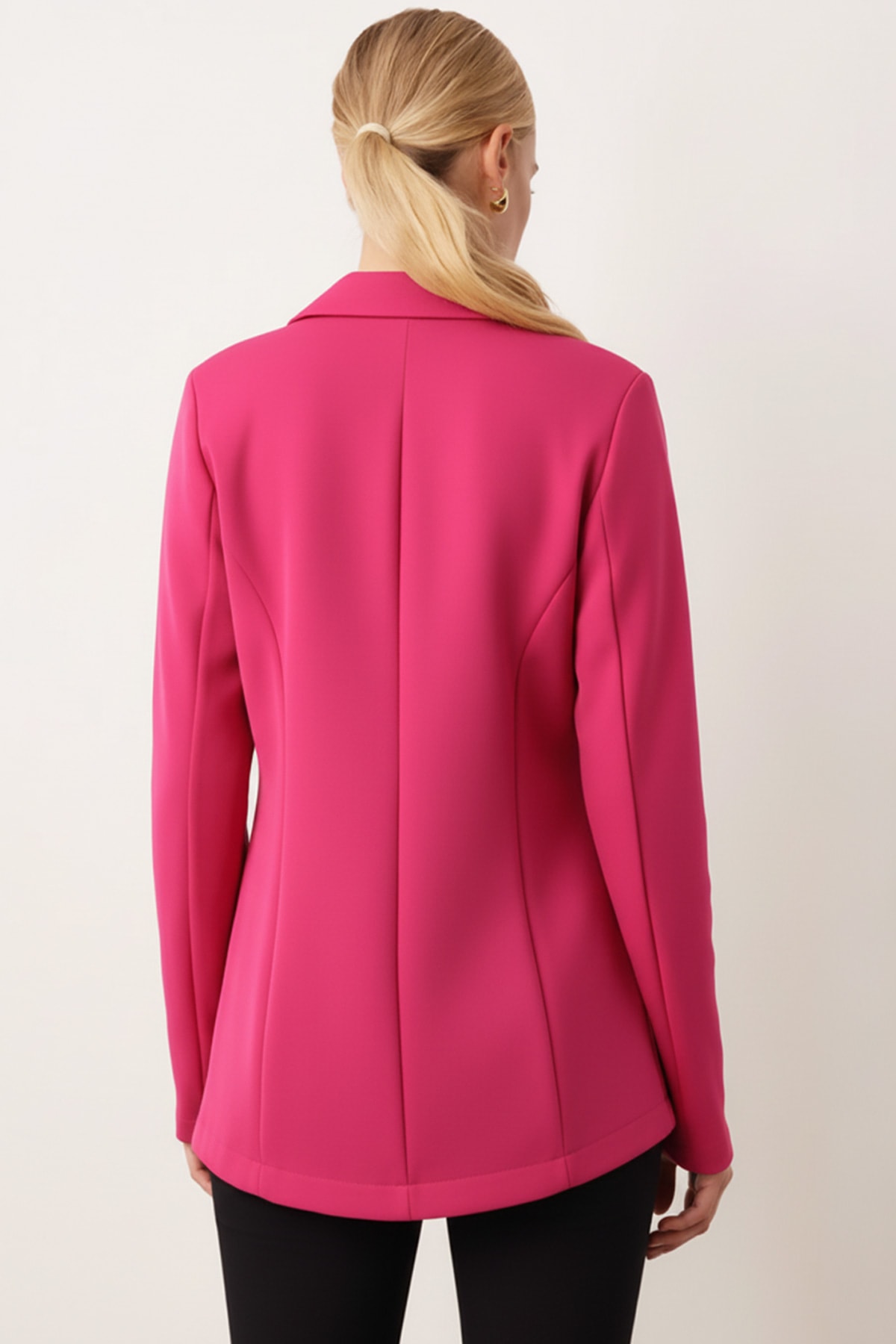 Kadın Fuşya Düğmeli Ceket ARM-20K001151