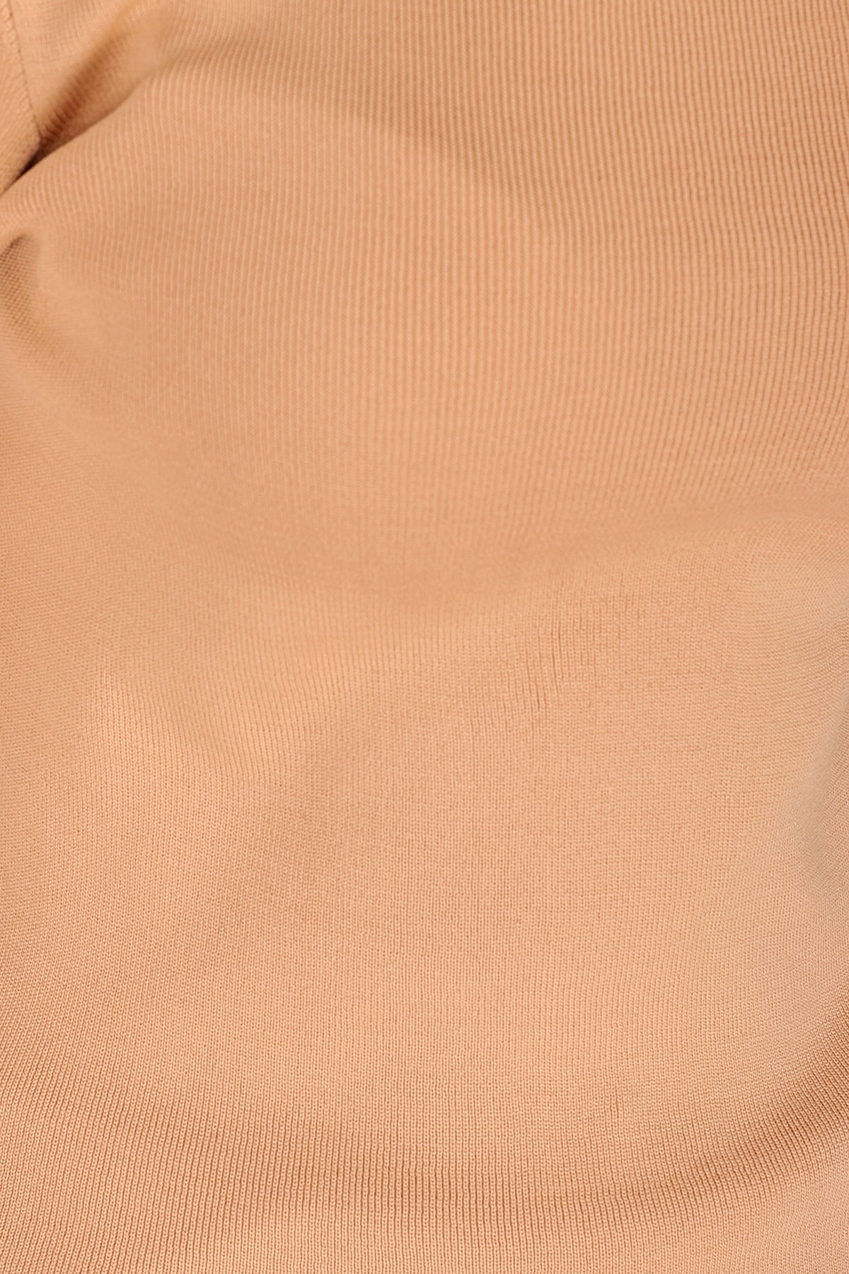 Kadın Vizon Kare Yaka Likralı Triko Bluz ARM-26K069002
