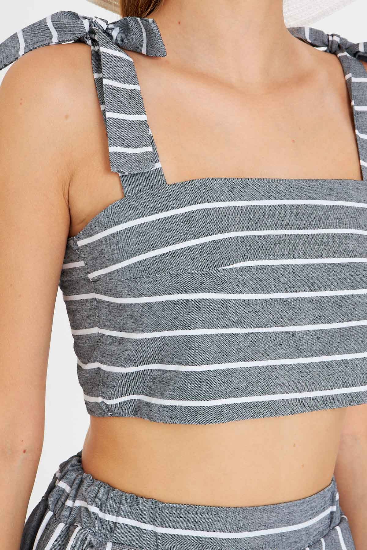 Kadın Füme Büstiyer Etek İkili Takım ARM-25Y001092