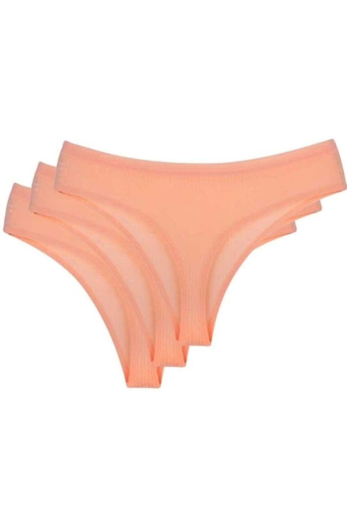 Kadın Yavruağzı Pamuklu Likralı Tanga String Külot 3'Lü Paket ARM-25K200004