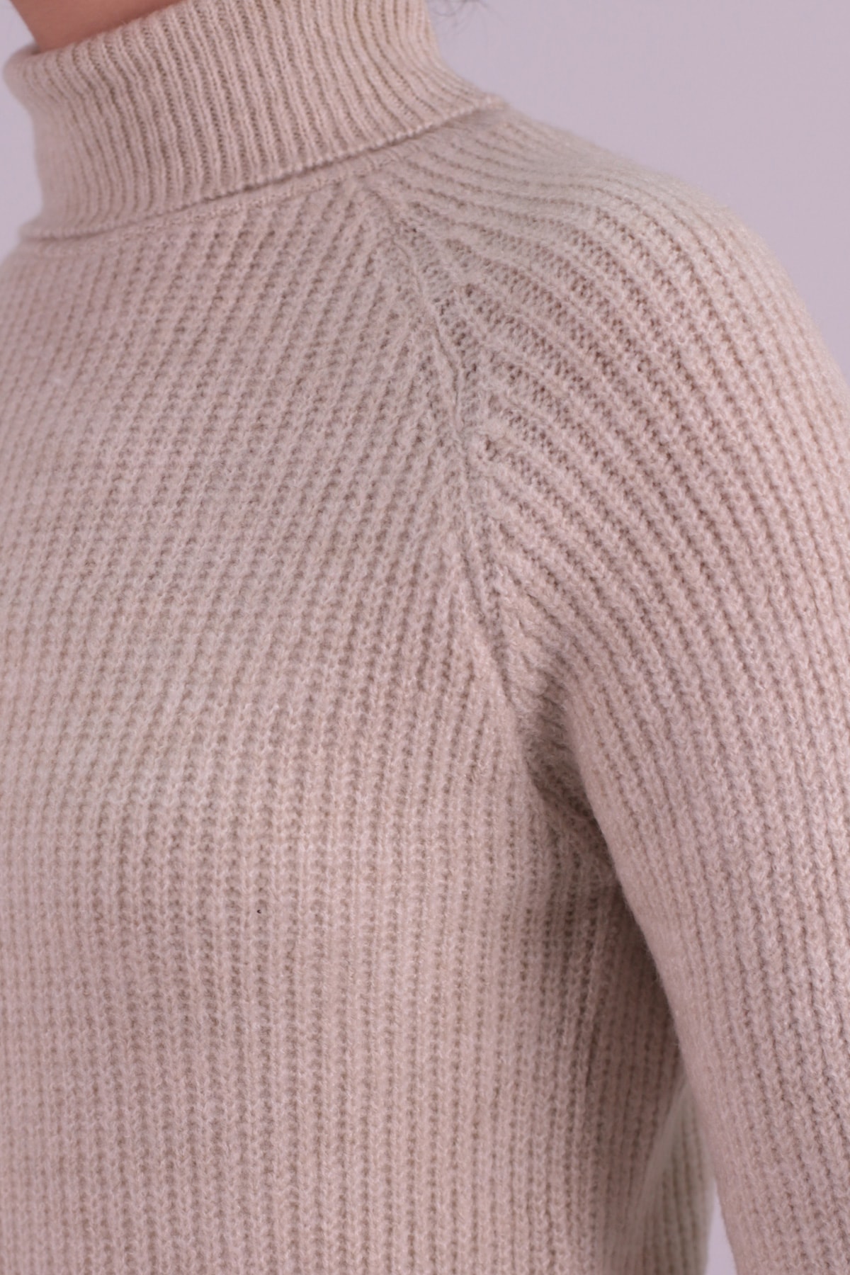 Kadın Taş Balıkçı Yaka Selanik Örgü Triko Kazak ARM-26K136017