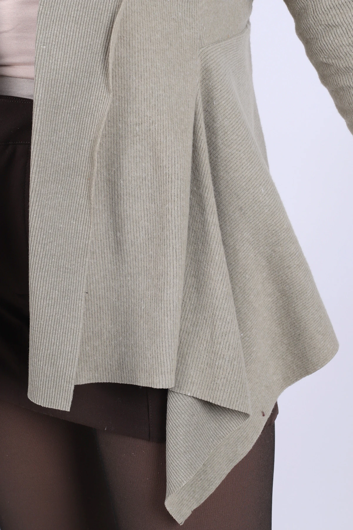 Kadın Mint Desenli Triko Salaş Hırka ARM-26K001006