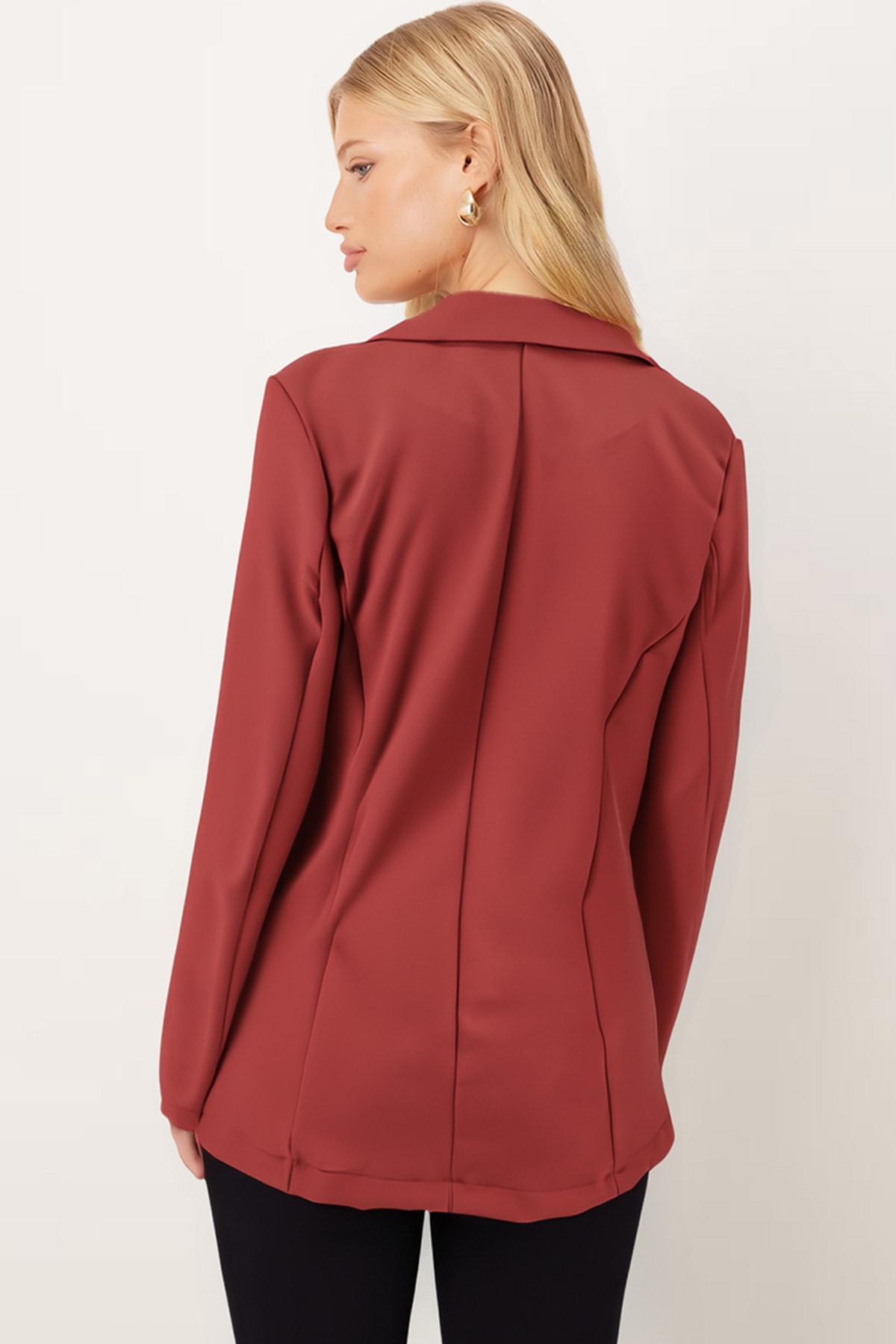 Kadın Kiremit Düğmeli Ceket ARM-20K001151