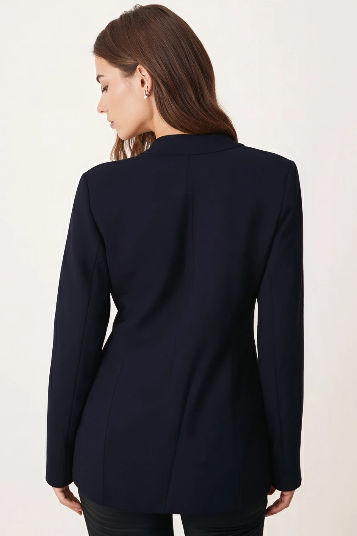 Kadın Lacivert Tek Düğmeli Ceket ARM-20K001020