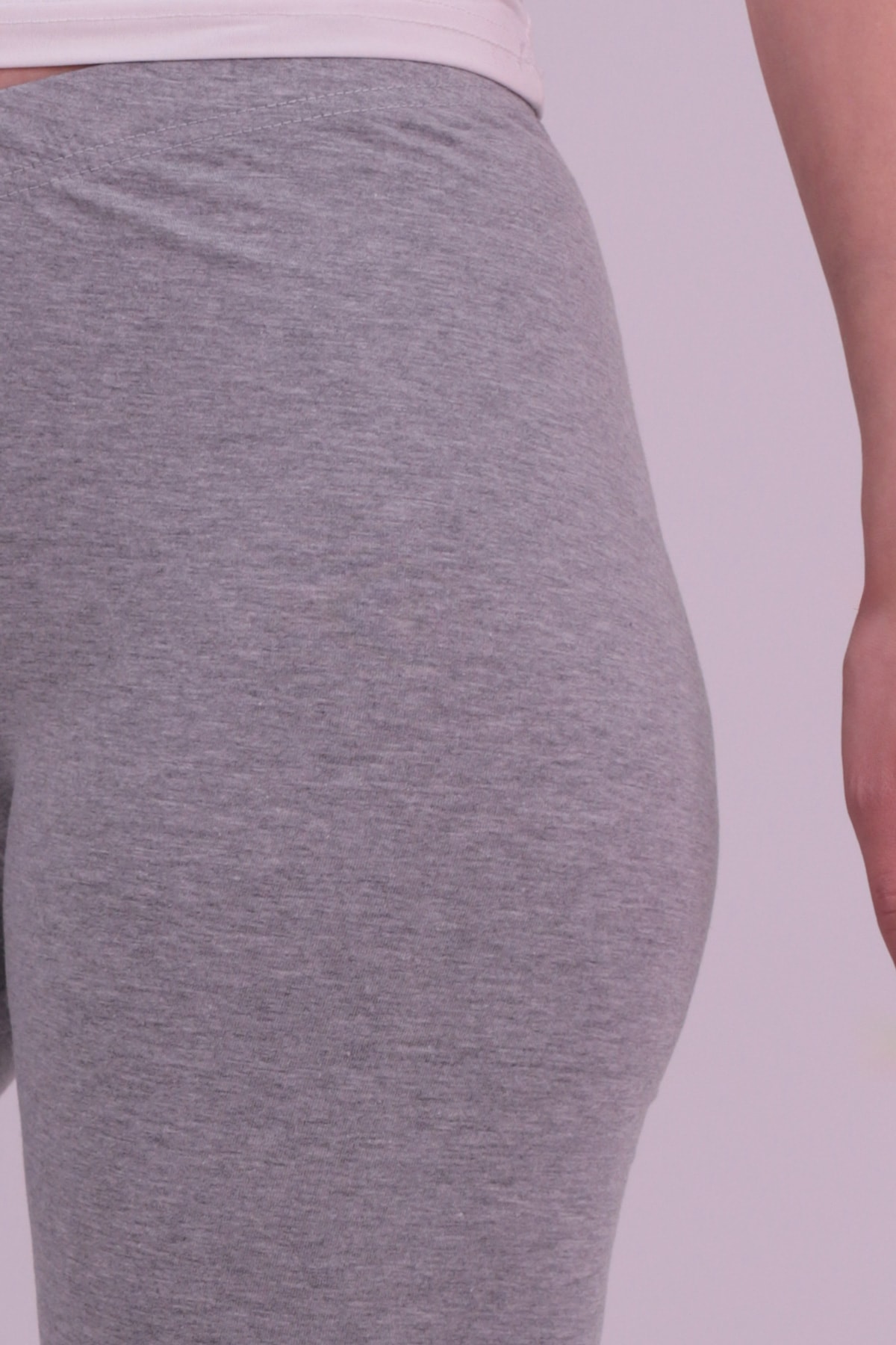 Kadın Gri Melanj Düz Tayt ARM-26K135009