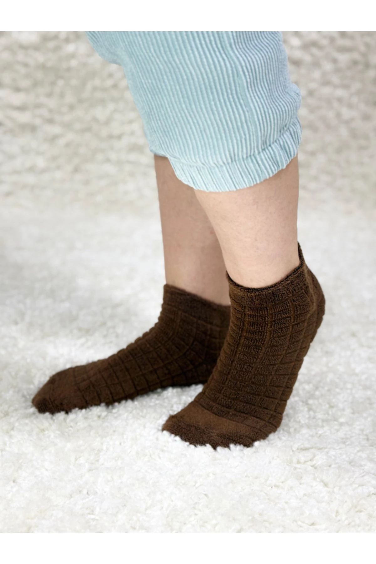 Kadın Ters Havlu Kalın Patik Çorap ARM-24K132001