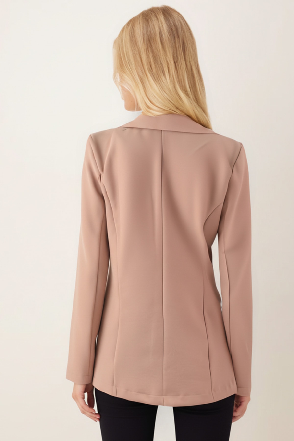 Kadın Açık Vizon Düğmeli Ceket ARM-20K001151