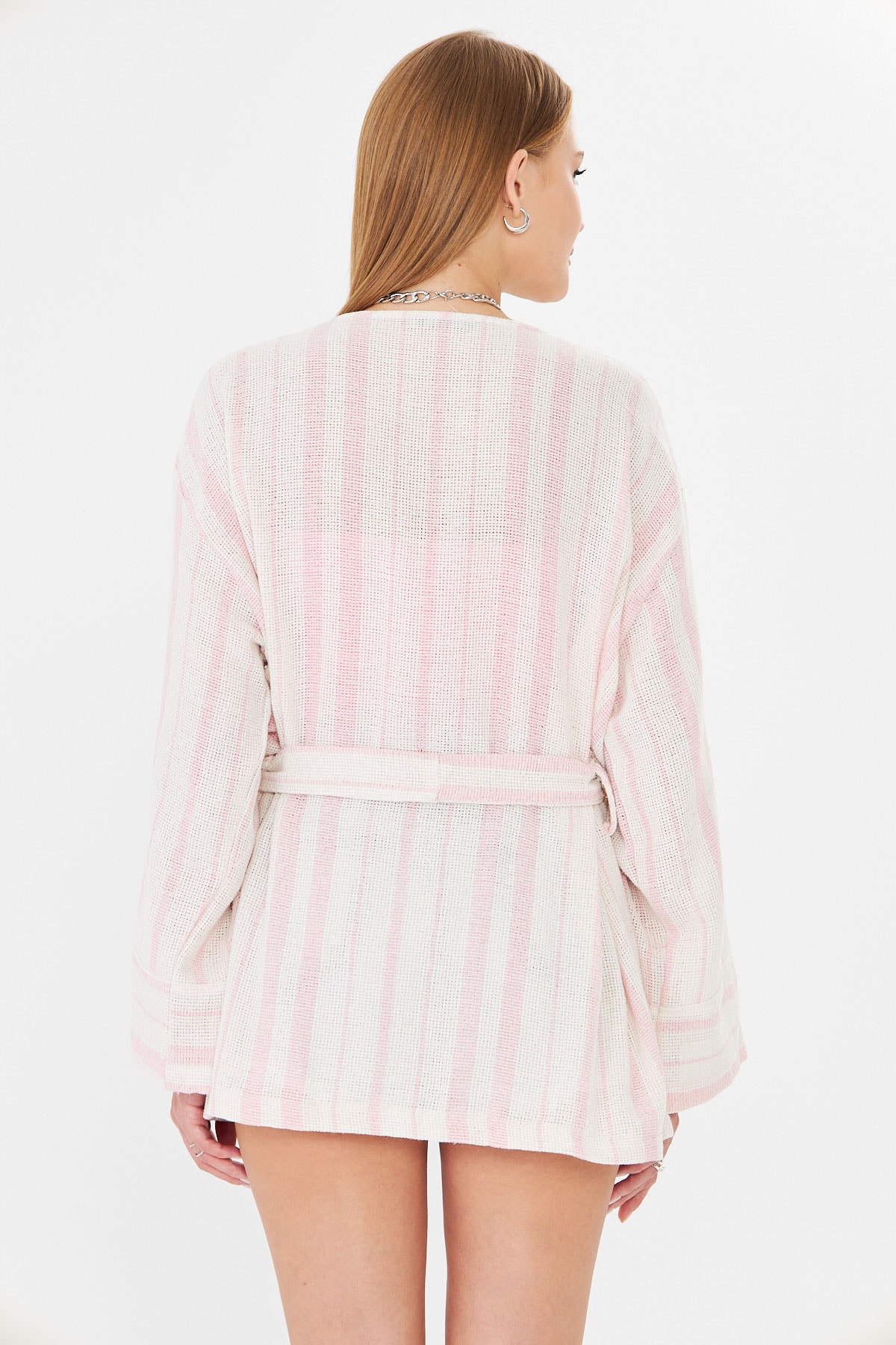 Kadın Pudra Kemerli Kimono ARM-25Y001073