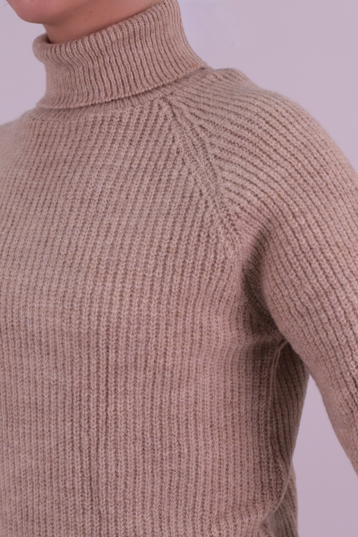 Kadın Vizon Balıkçı Yaka Selanik Örgü Triko Kazak ARM-26K136017