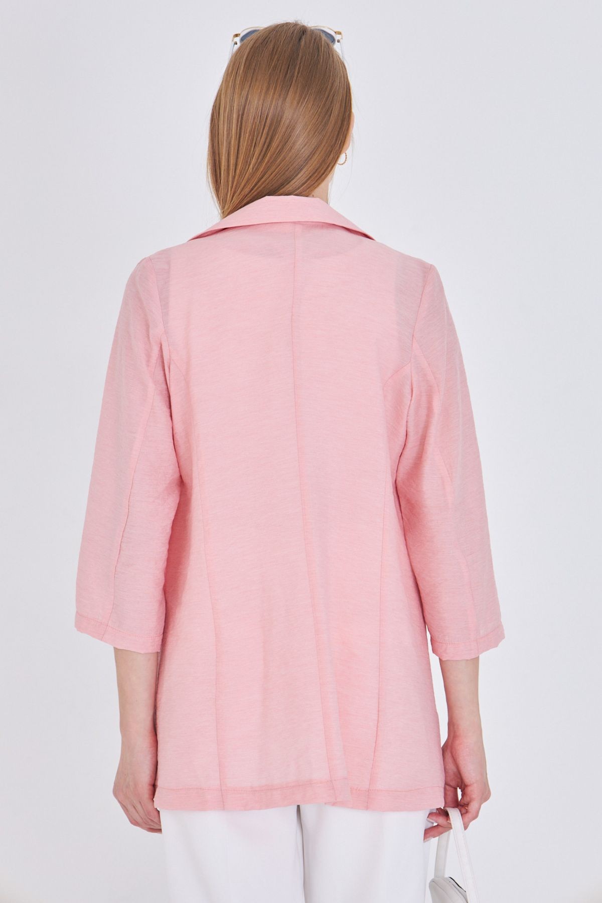Kadın Pudra Cepli Oversize Ceket ARM-25Y001064