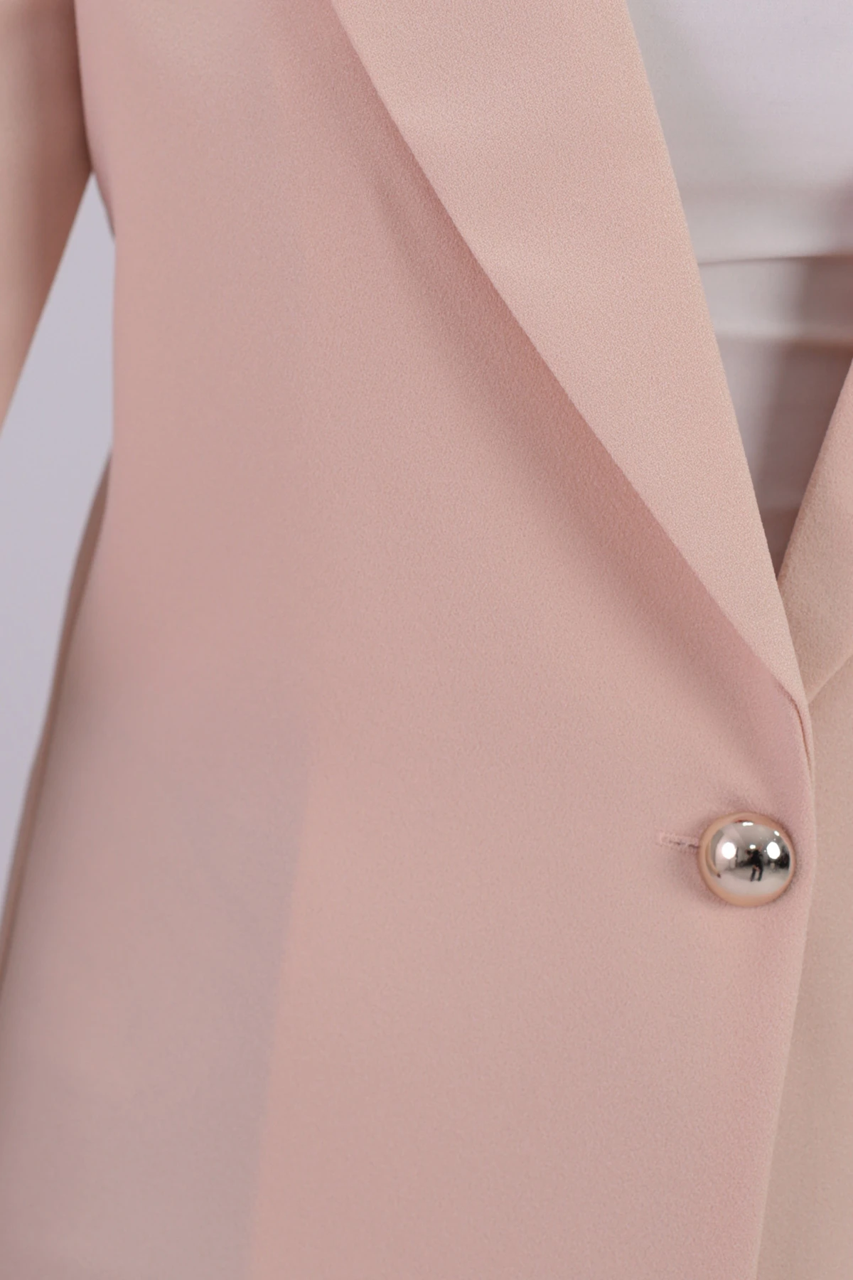 Kadın Bej Tek Düğmeli Ceket Arm-20k001020