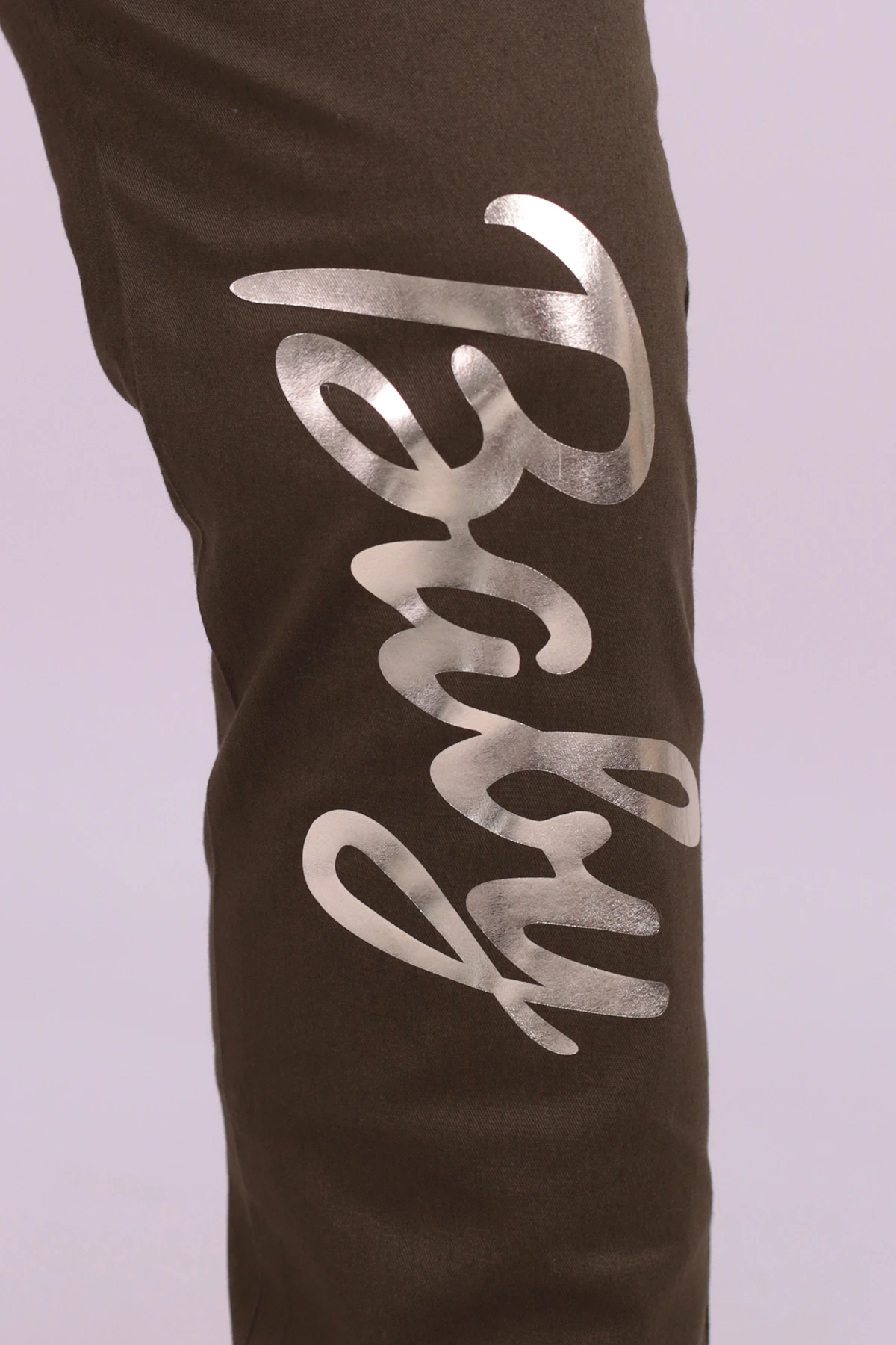 Kadın Haki Cepleri Taş Detaylı Kargo Cep Pantolon ARM-26K136020