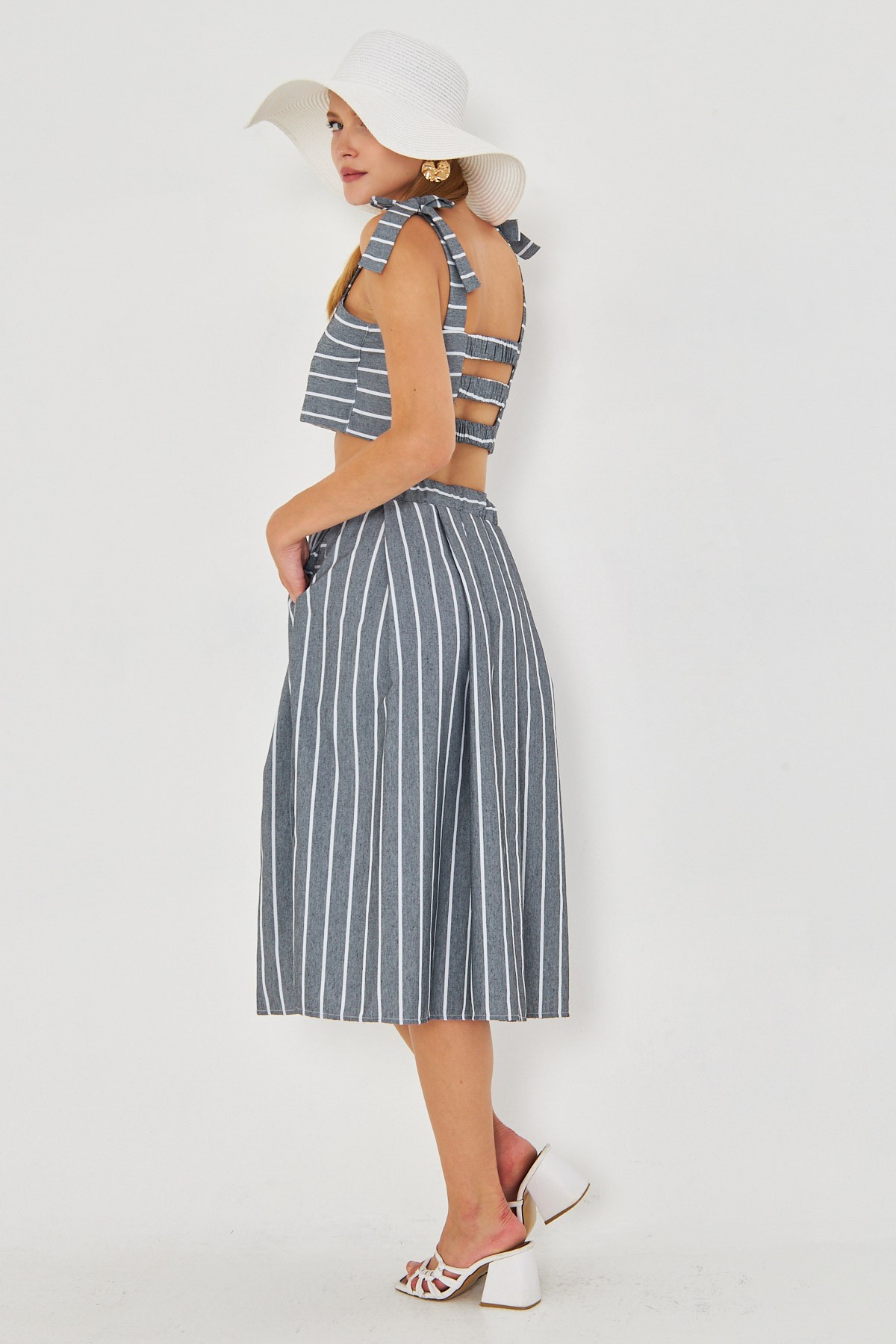 Kadın Füme Büstiyer Etek İkili Takım ARM-25Y001092