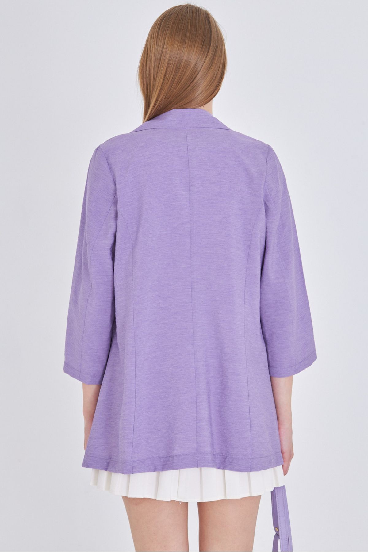 Kadın Lila Cepli Oversize Ceket ARM-25Y001064