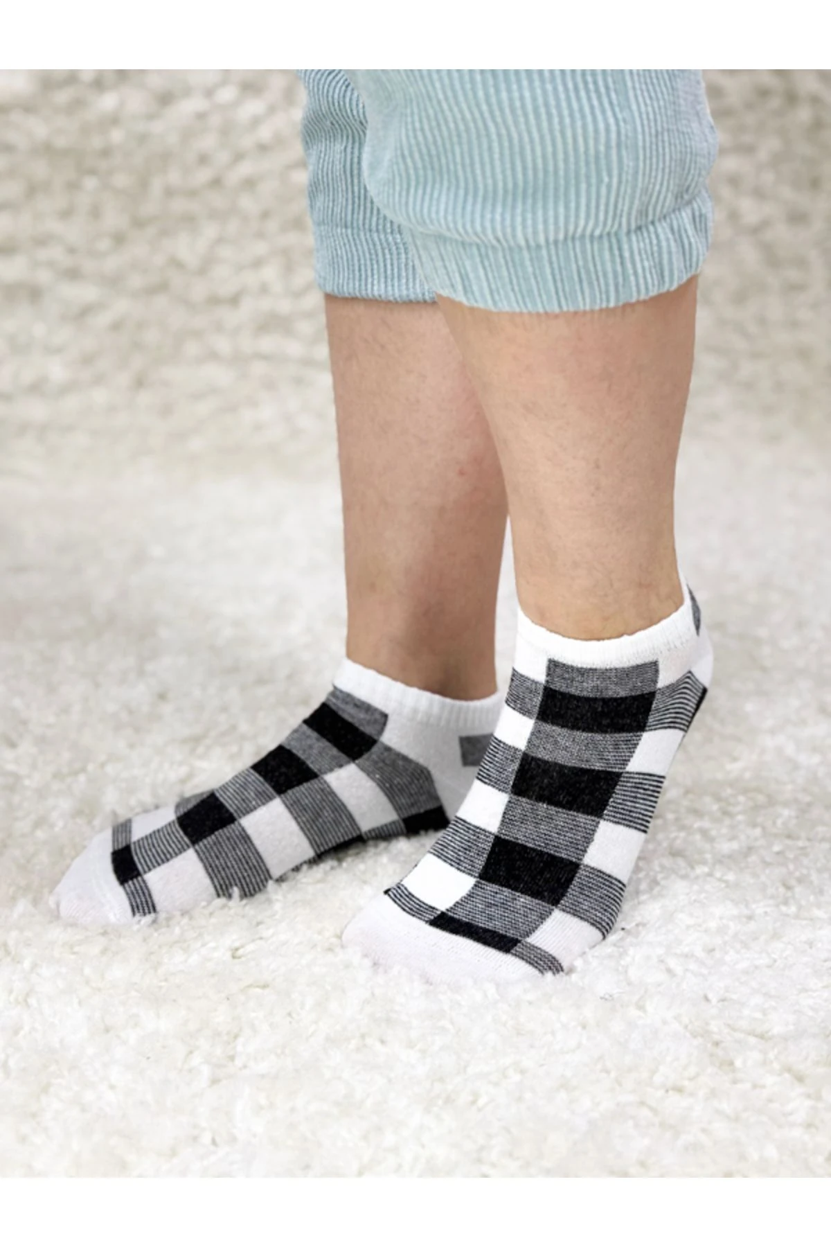 Kadın Desenli 3'Lü Paket Kısa Spor Parfümlü Çorap ARM-25K132002