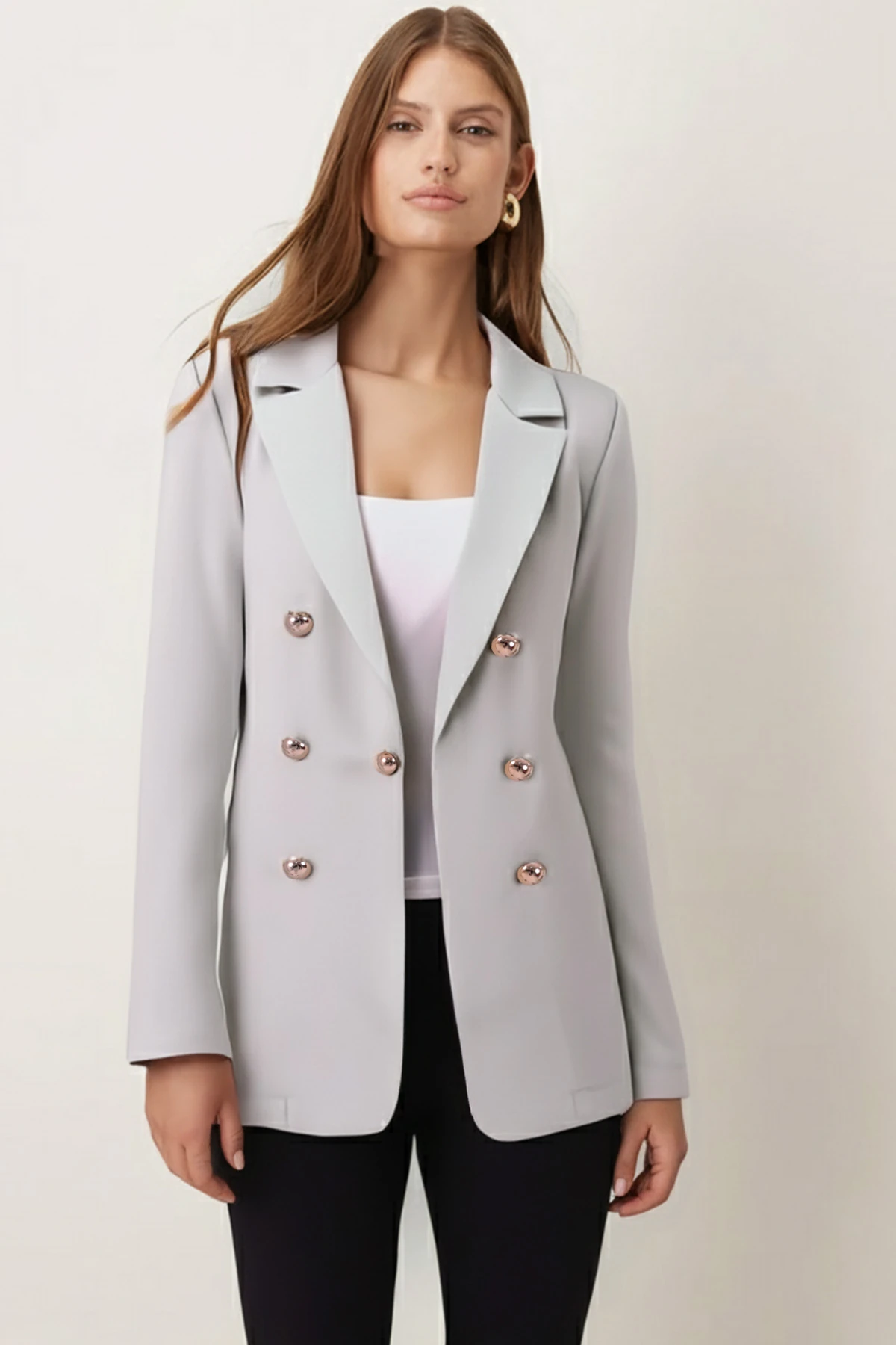 Kadın Mint Düğmeli Ceket ARM-20K001151