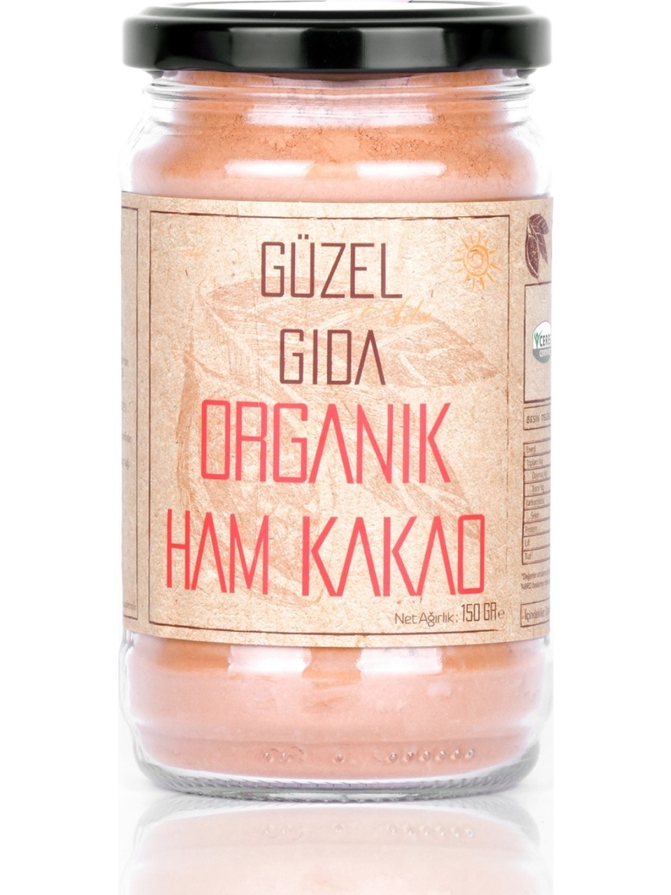 Güzel Ada Gıda Organik Ham Kakao 150 gr