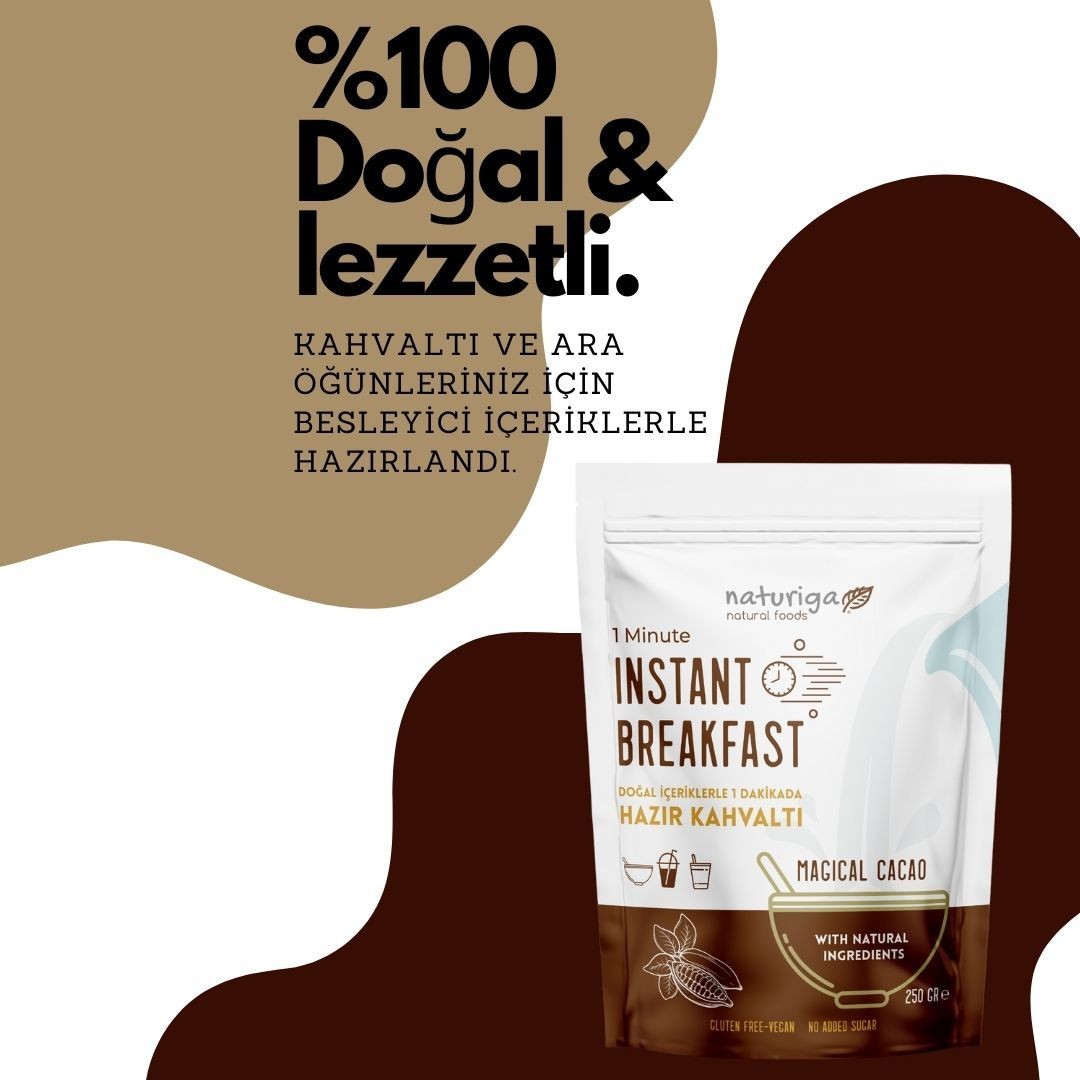 Naturiga Kakaolu Hazır Kahvaltı Karışımı 250 gr