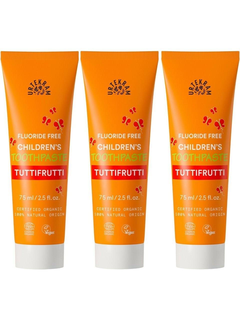Urtekram Organik Çocuklar Için Diş Macunu Tutti Frutti 3 x 75 ml