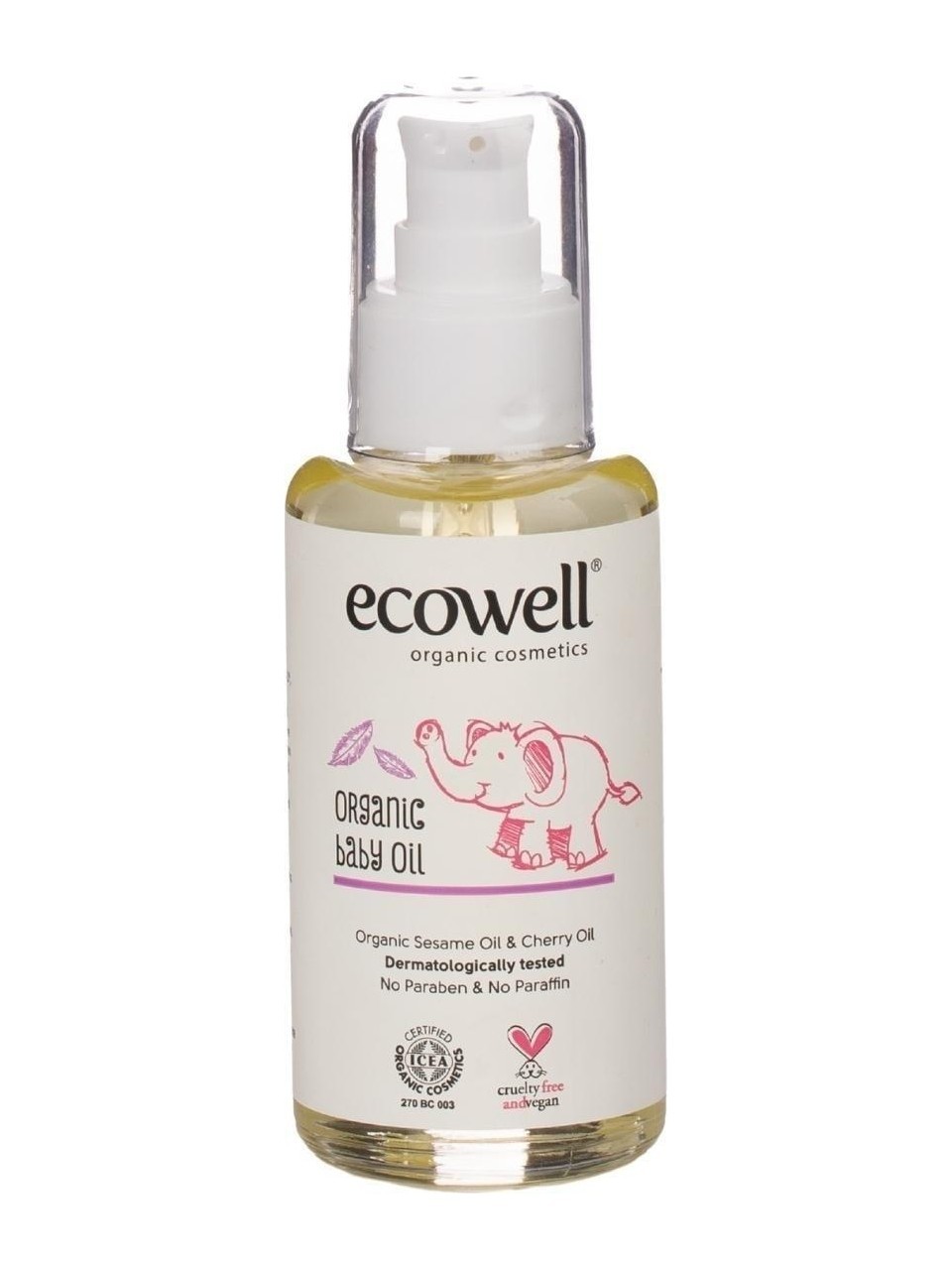 Ecowell Organik Bebe Yağı - 100 ml