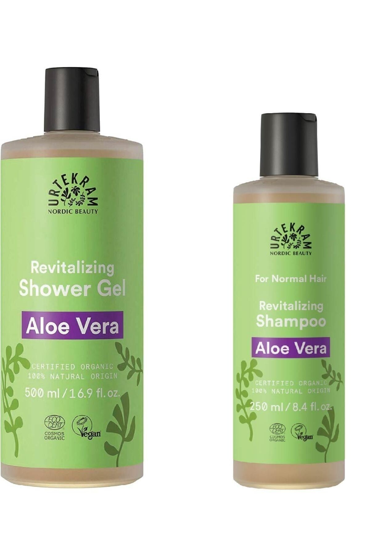 Organik Aloe Vera Şampuan 250 Ml + Aloe Vera Duş Jeli 500 Ml