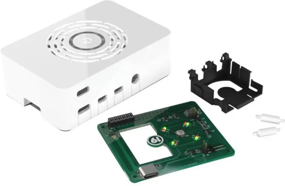 Raspberry Pi 4 Beyaz Kutu - Güç Düğmeli