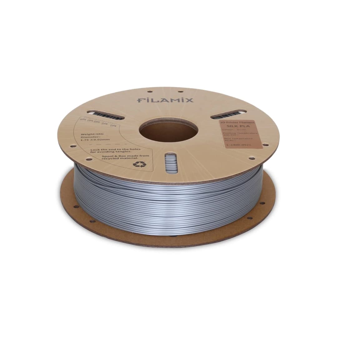 Filamix Silk PLA 1.75mm 1kg Gümüş